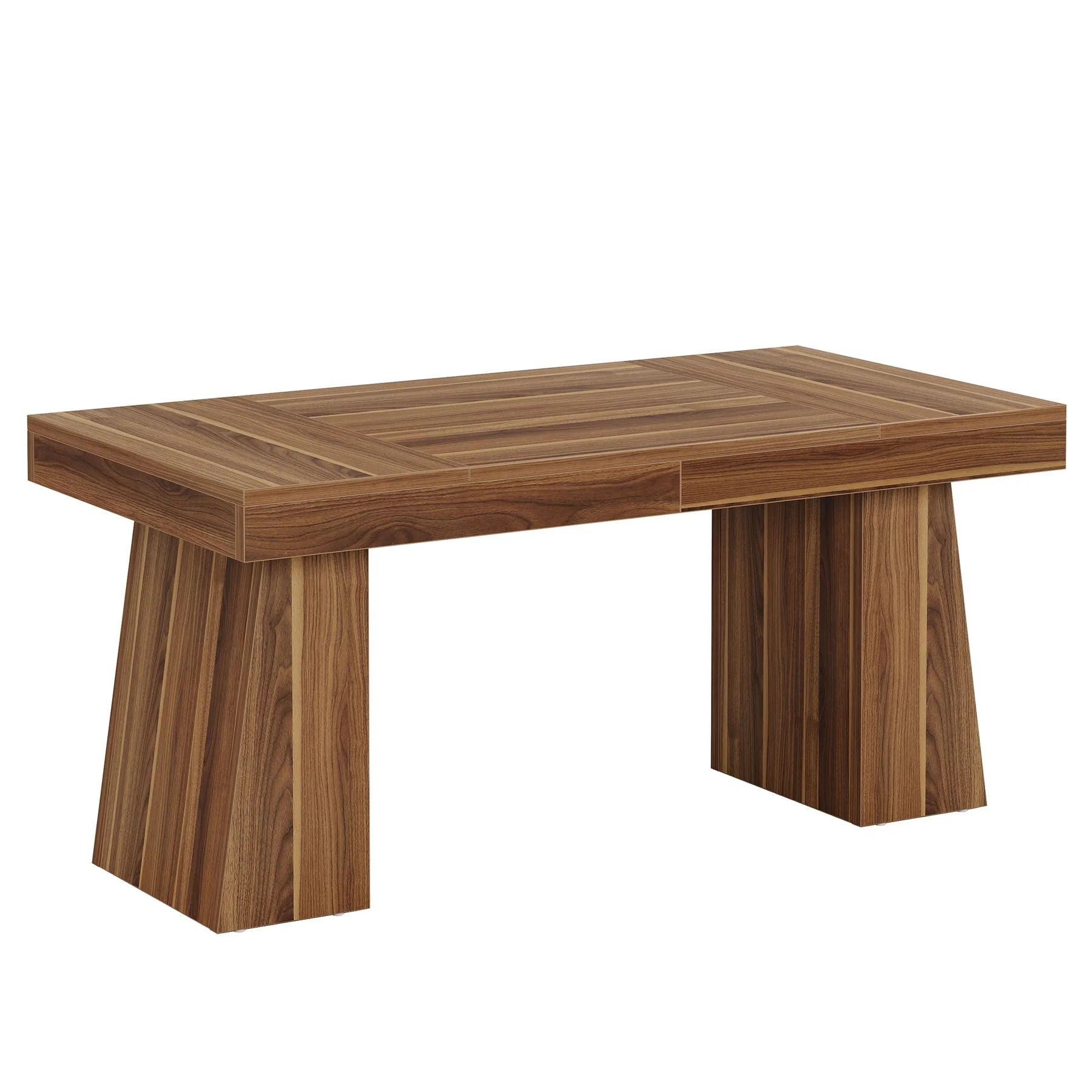 Original Design Executive Desk Workstation With Double Trapezoid Base Verified