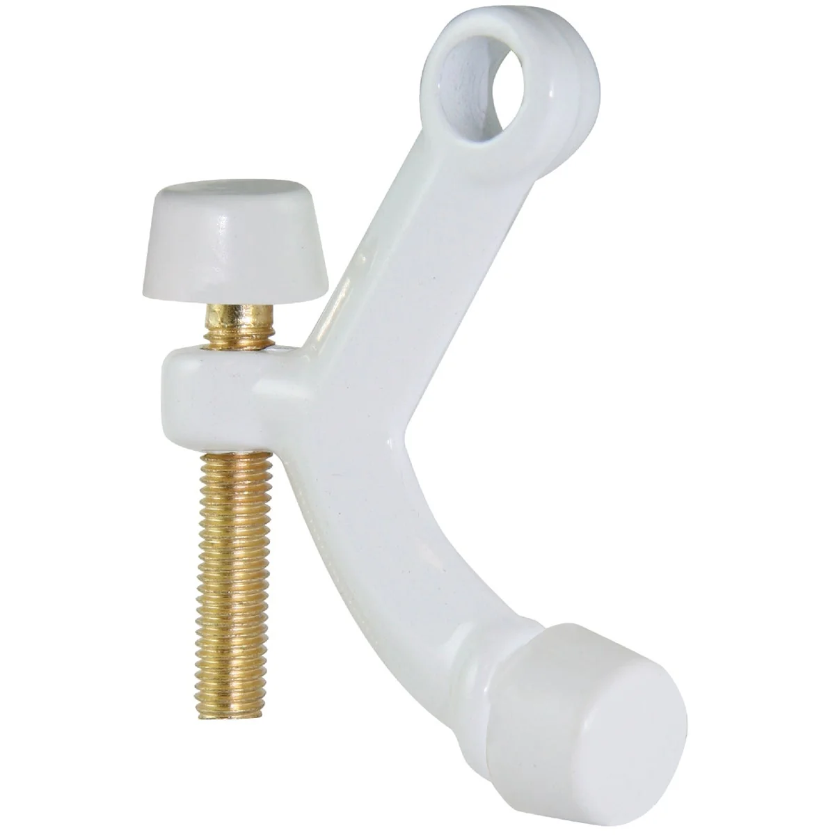 Healthy Ultra Hardware 3 In. White Hinge Pin Door Stop Detailed