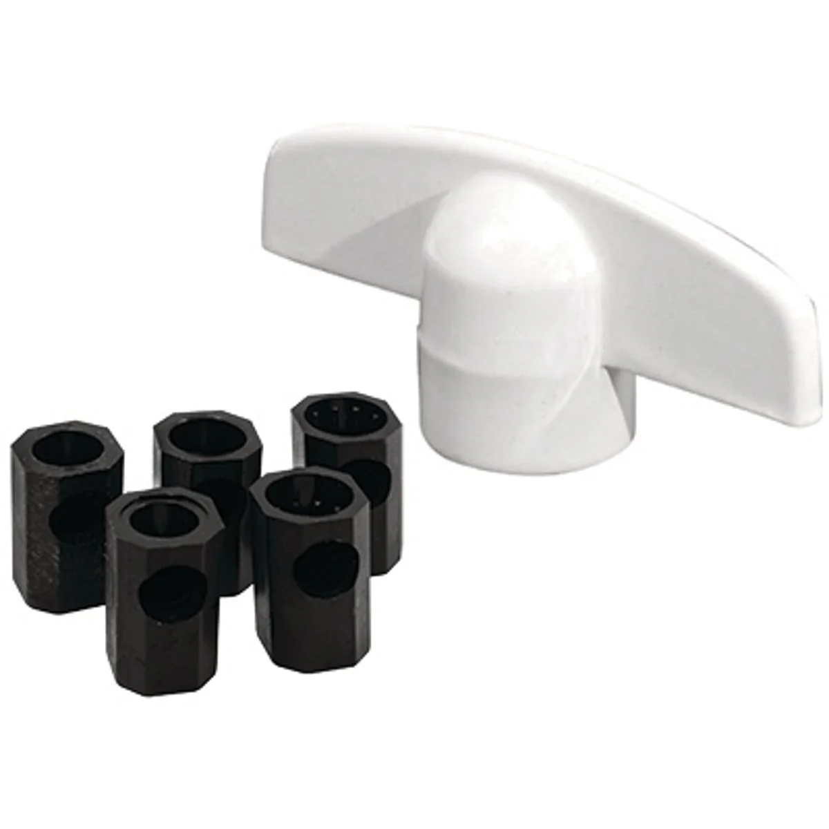 Minimalist Prime-Line White Universal Casement Window T-Crank Opener 2 Count High-Quality