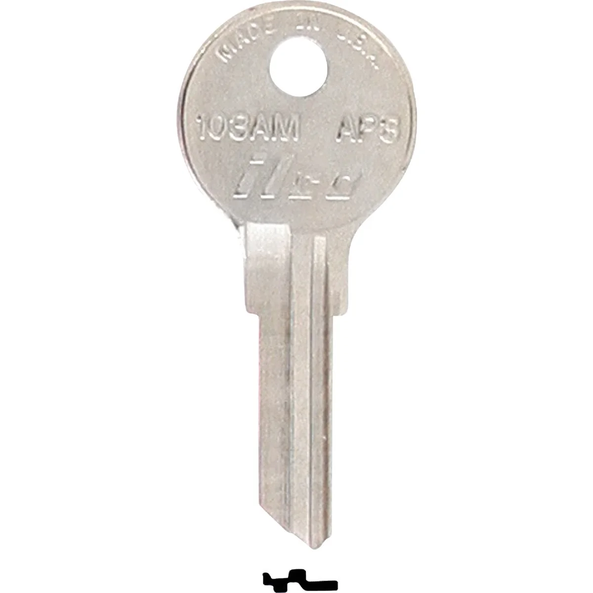 Dependable ILCO APS Nickel Plated File Cabinet Key AP3 10-Pack Safe