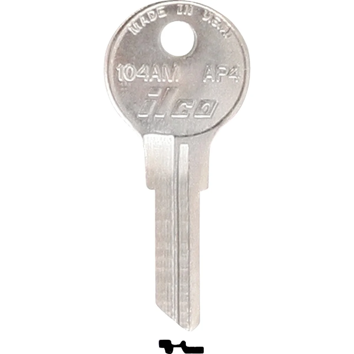 Innovative ILCO APS Nickel Plated File Cabinet Key AP4 10-Pack Crafted