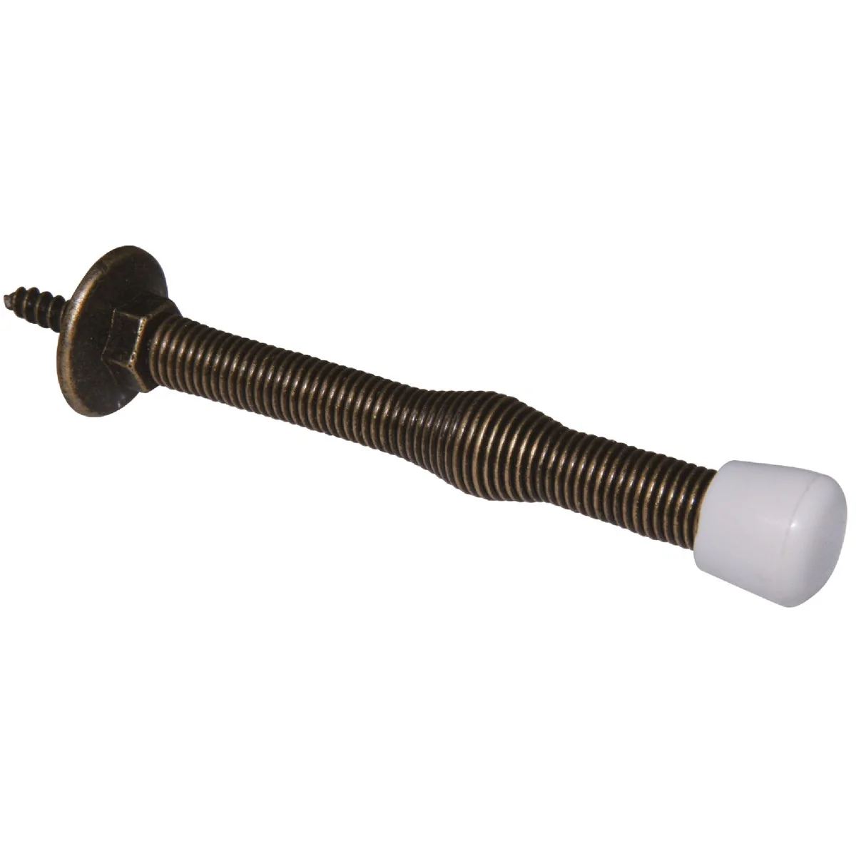 Eco-Friendly Ultra Hardware 3 In. Oil Rubbed Bronze Plastic Tip Spring Door Stop Comfortable