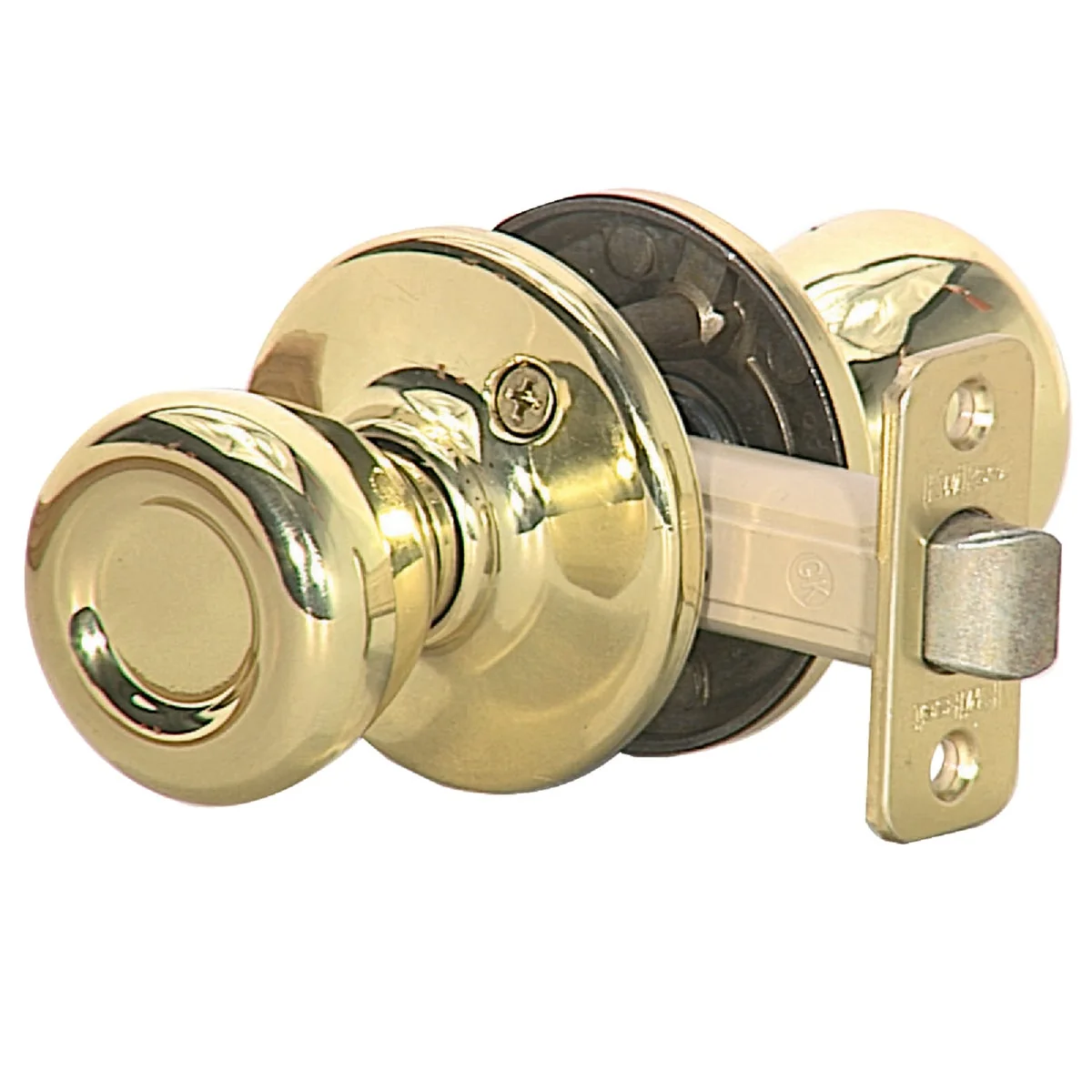 Trendy Kwikset Tylo Polished Brass Hall Closet Door Knob Contemporary