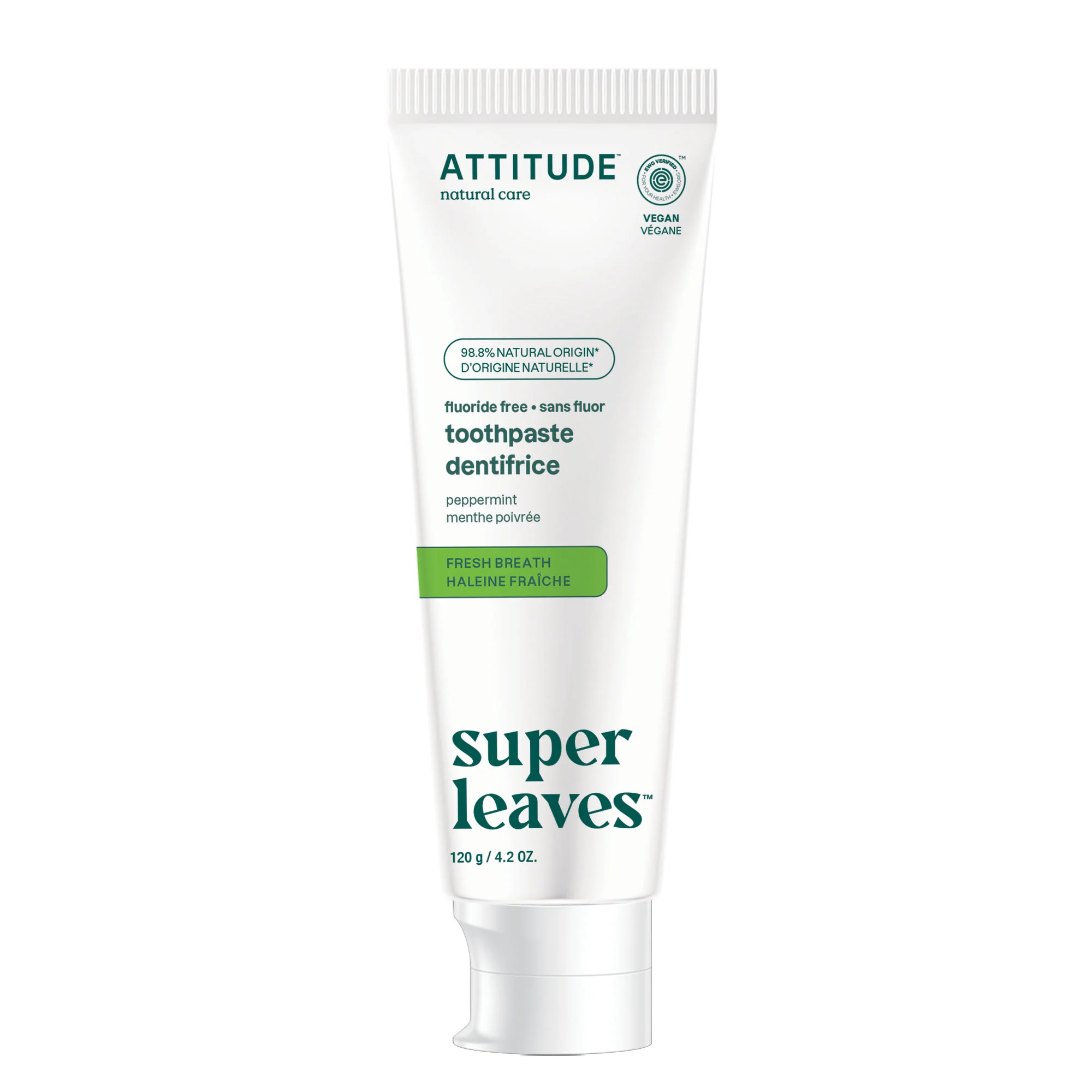 Quality ATTITUDE super leaves Fluoride- Toothpaste – Fresh Breath Fine