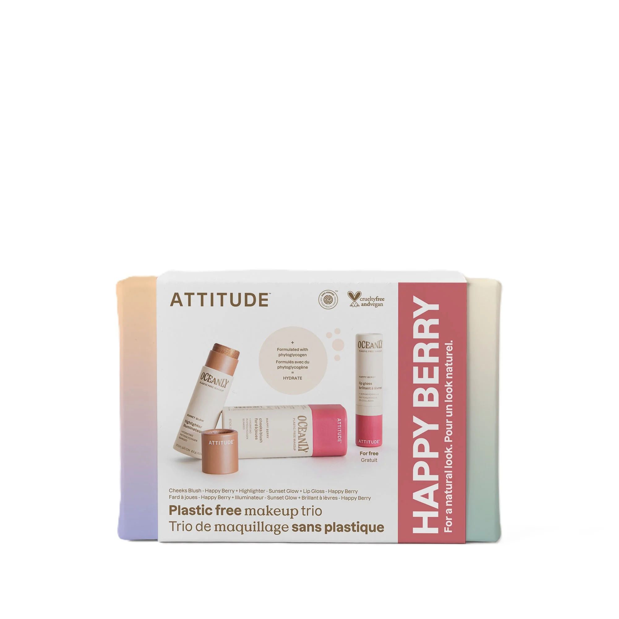 Contemporary ATTITUDE Oceanly Makeup Trio Set Long-Lasting