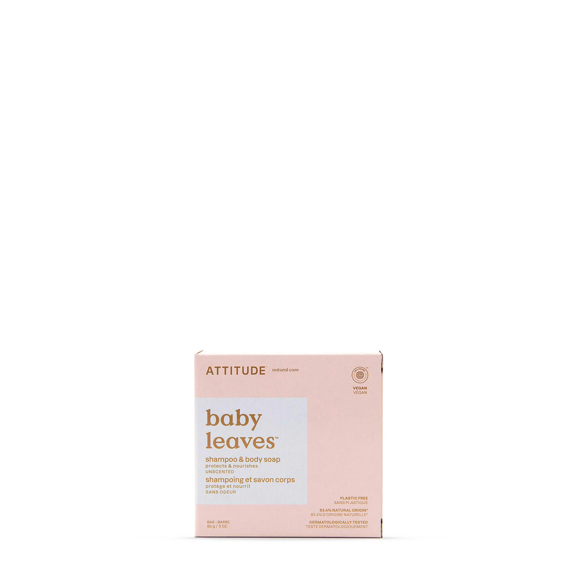 Fine Crafted ATTITUDE baby leaves Shampoo and Body Soap Bar Classic
