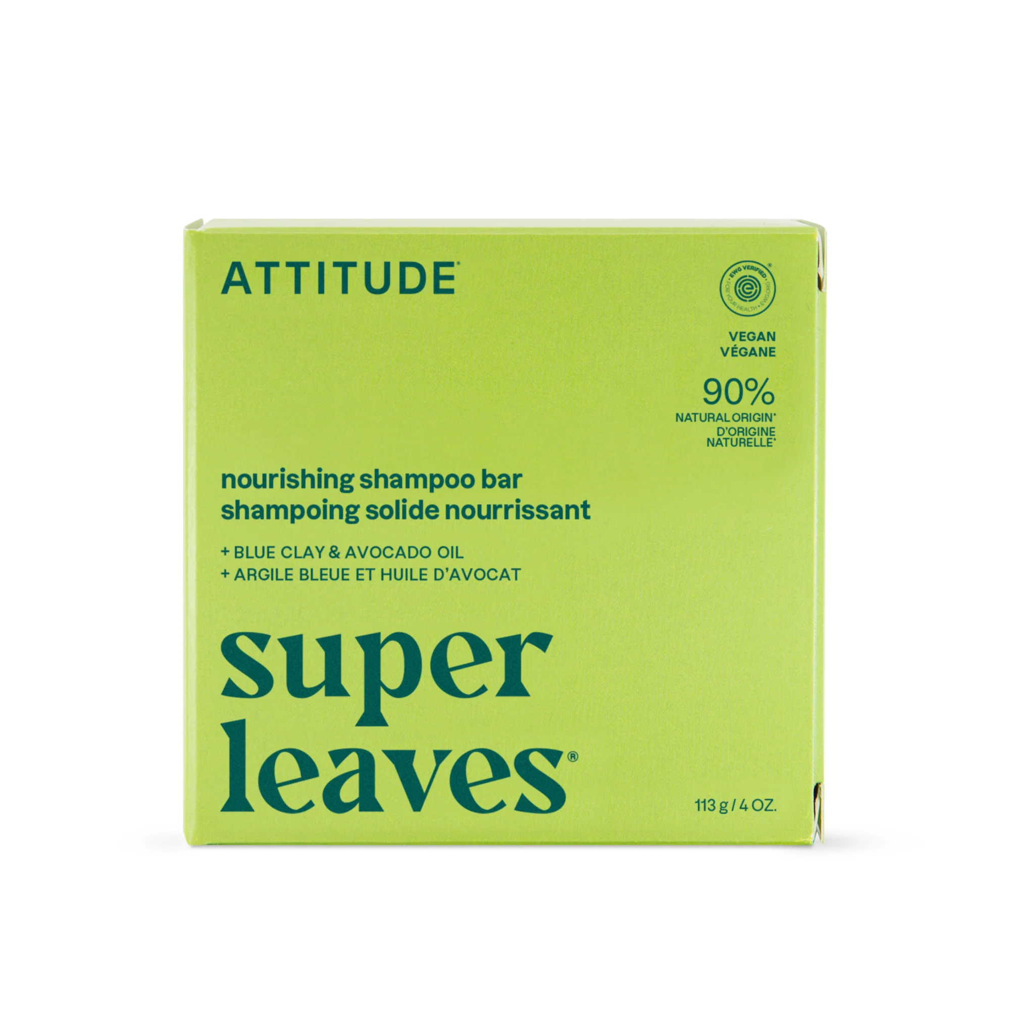 Fashionable ATTITUDE super leaves Shampoo Nourishing Bar Professional