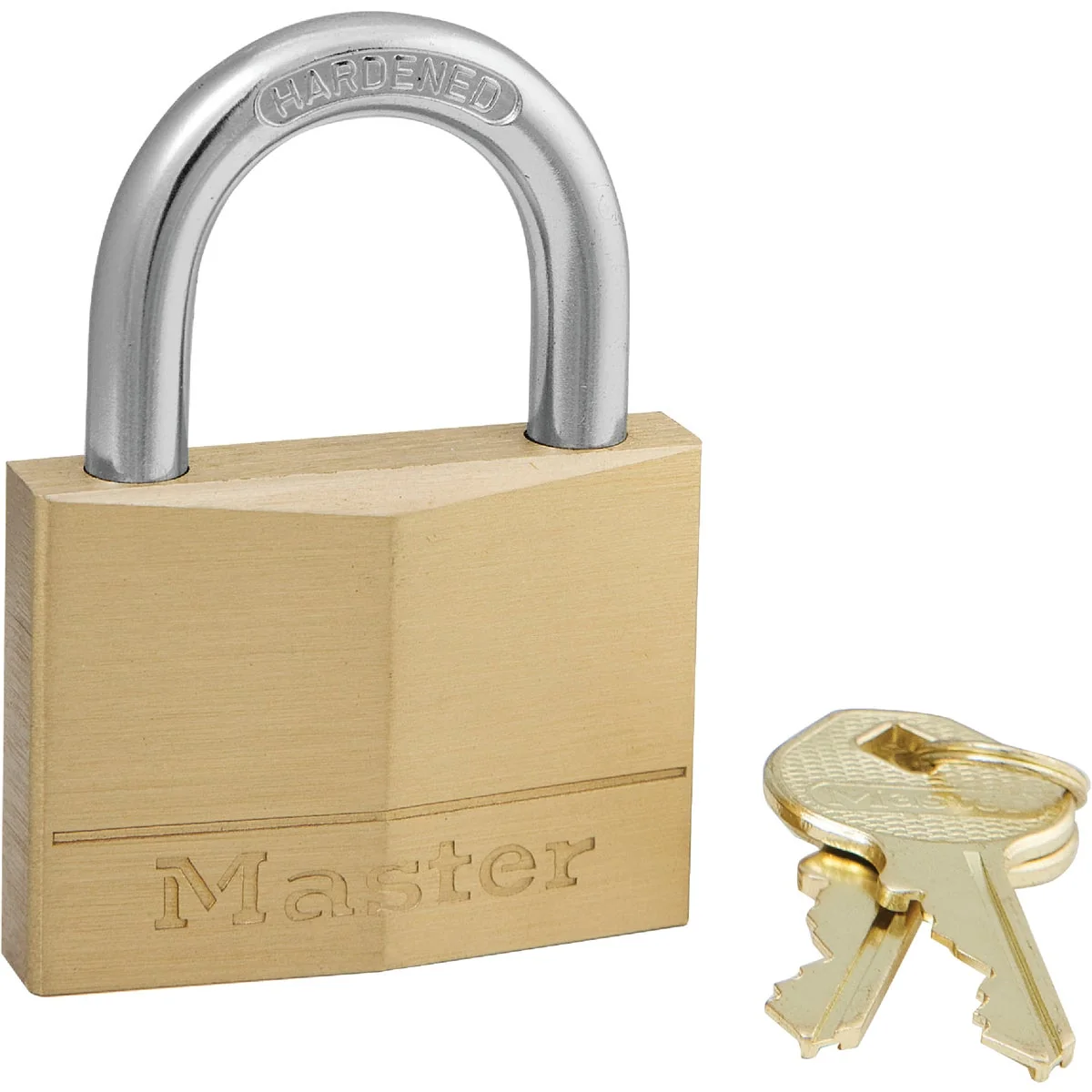 Professional Master Lock 2 In. W. 5-Pin Tumbler Brass Keyed Different Padlock High-Performance
