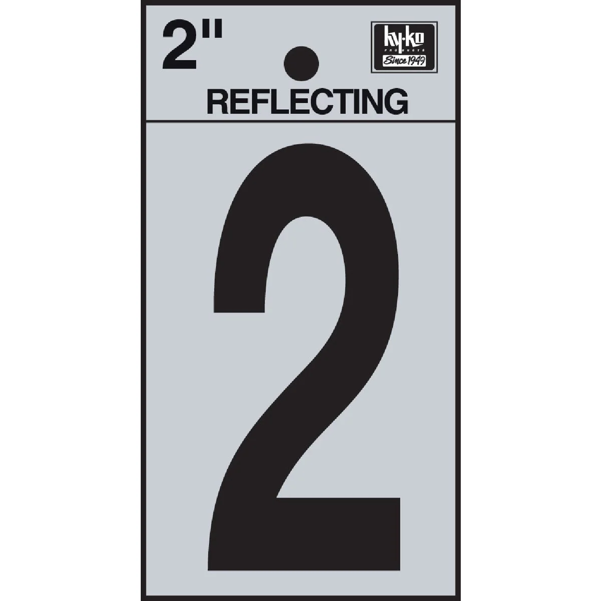 Comfortable Hy-Ko Vinyl 2 In. Reflective Adhesive Number Two Lightweight