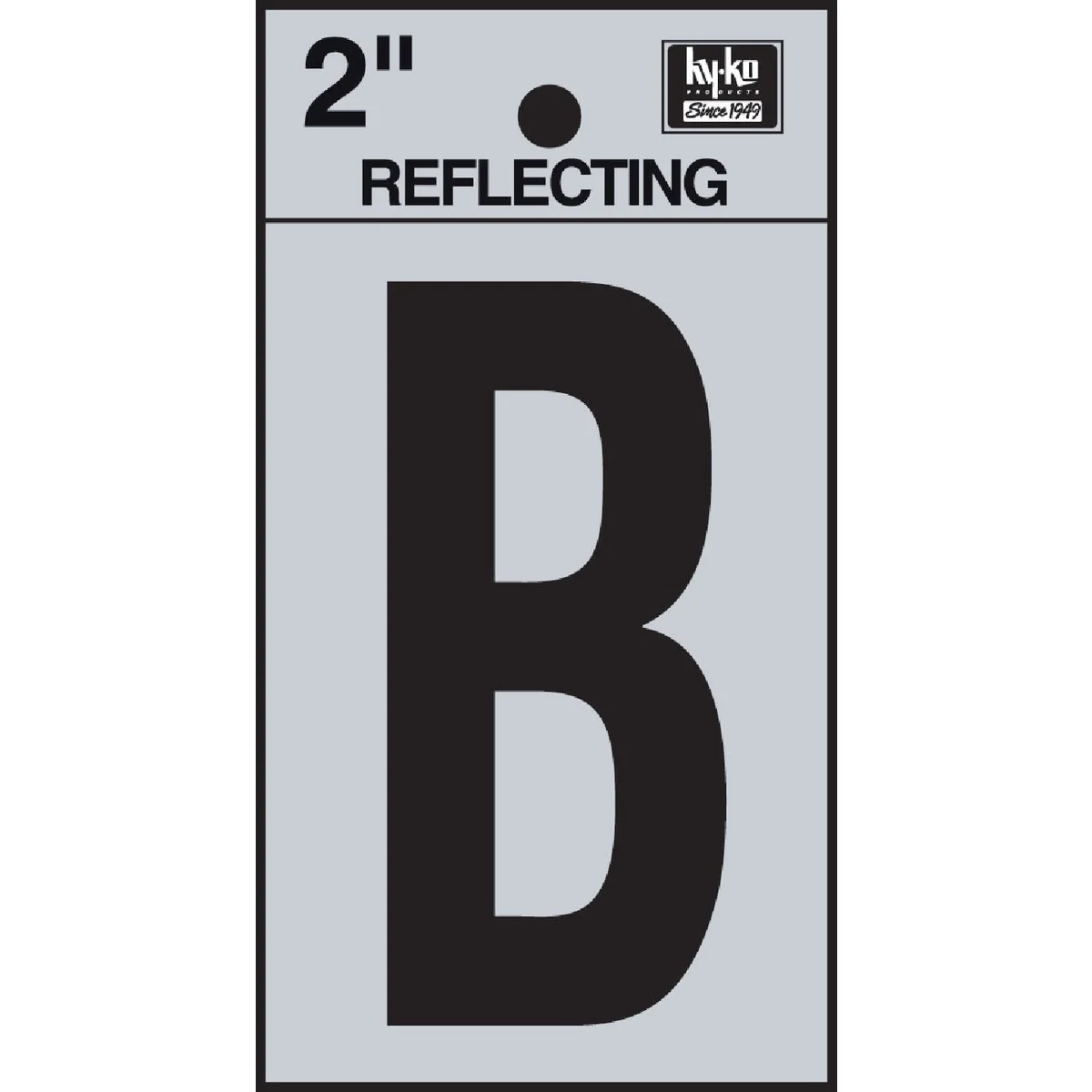 Natural Hy-Ko Vinyl 2 In. Reflective Adhesive Letter B Artisan