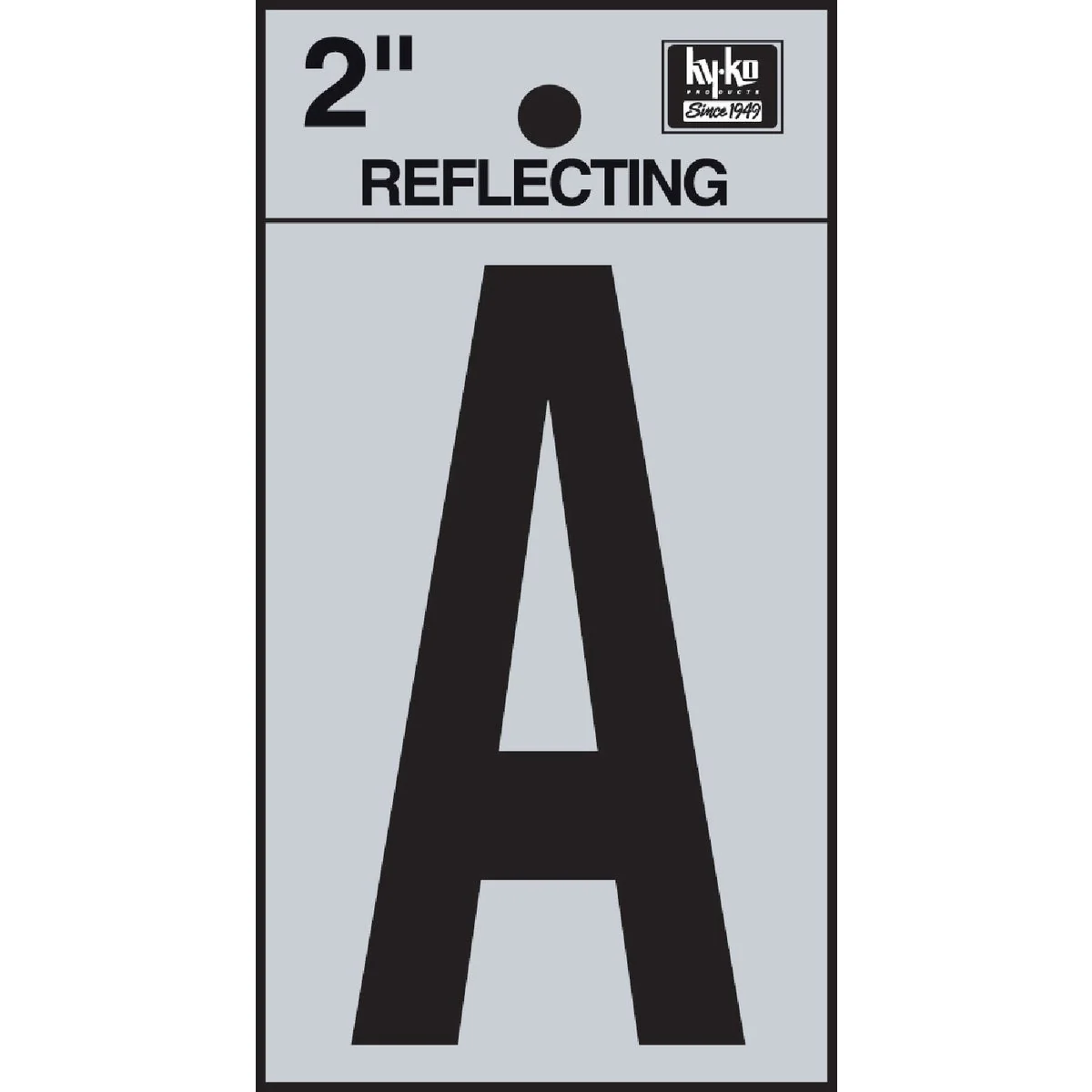 Selected Hy-Ko Vinyl 2 In. Reflective Adhesive Letter A Premium