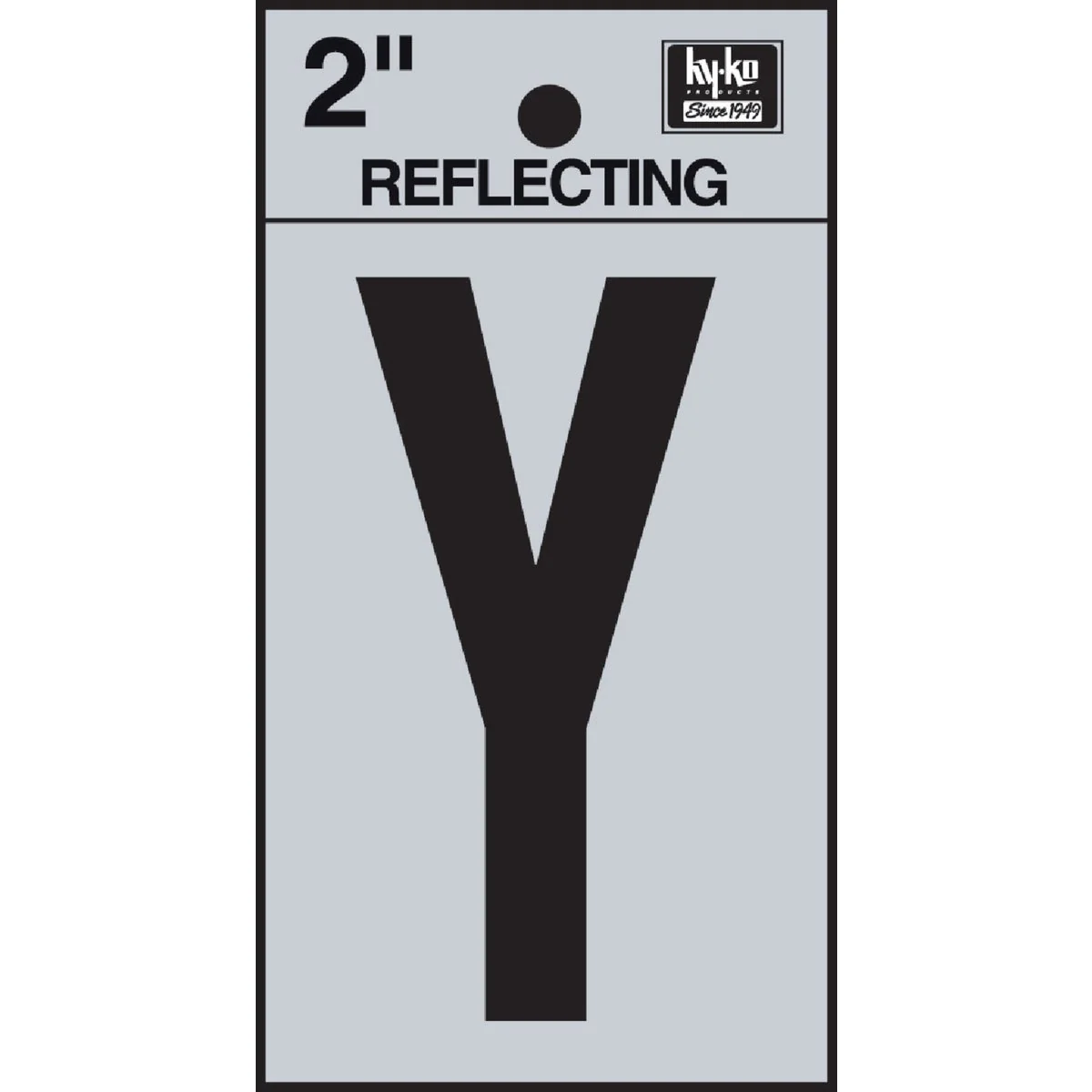 Convenient Hy-Ko Vinyl 2 In. Reflective Adhesive Letter Y Environmentally Friendly