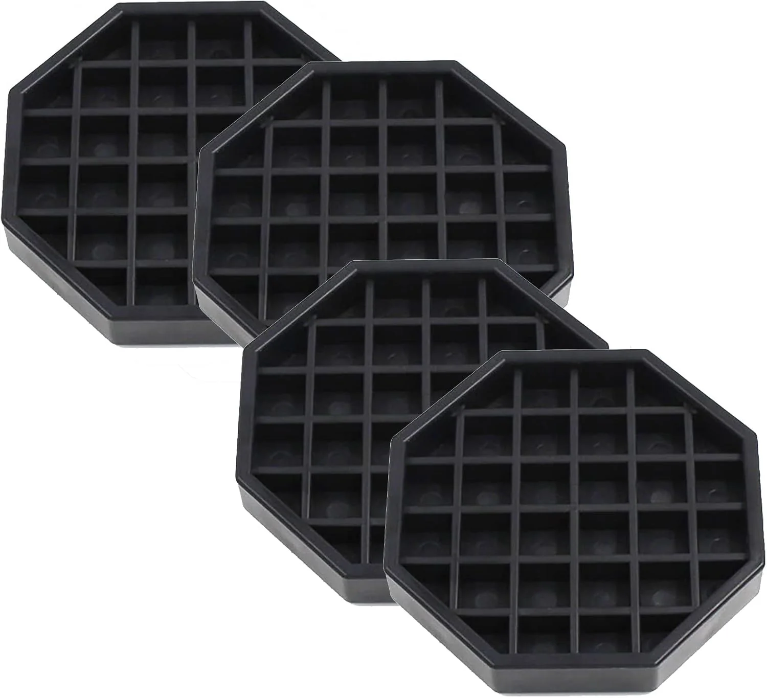 Comfortable Octagon Coffee Drip Tray by Hard Black Plastic for Coffee Countertop Drip Tray for Drink Dispenser 4 – 4 Pcs Luxury