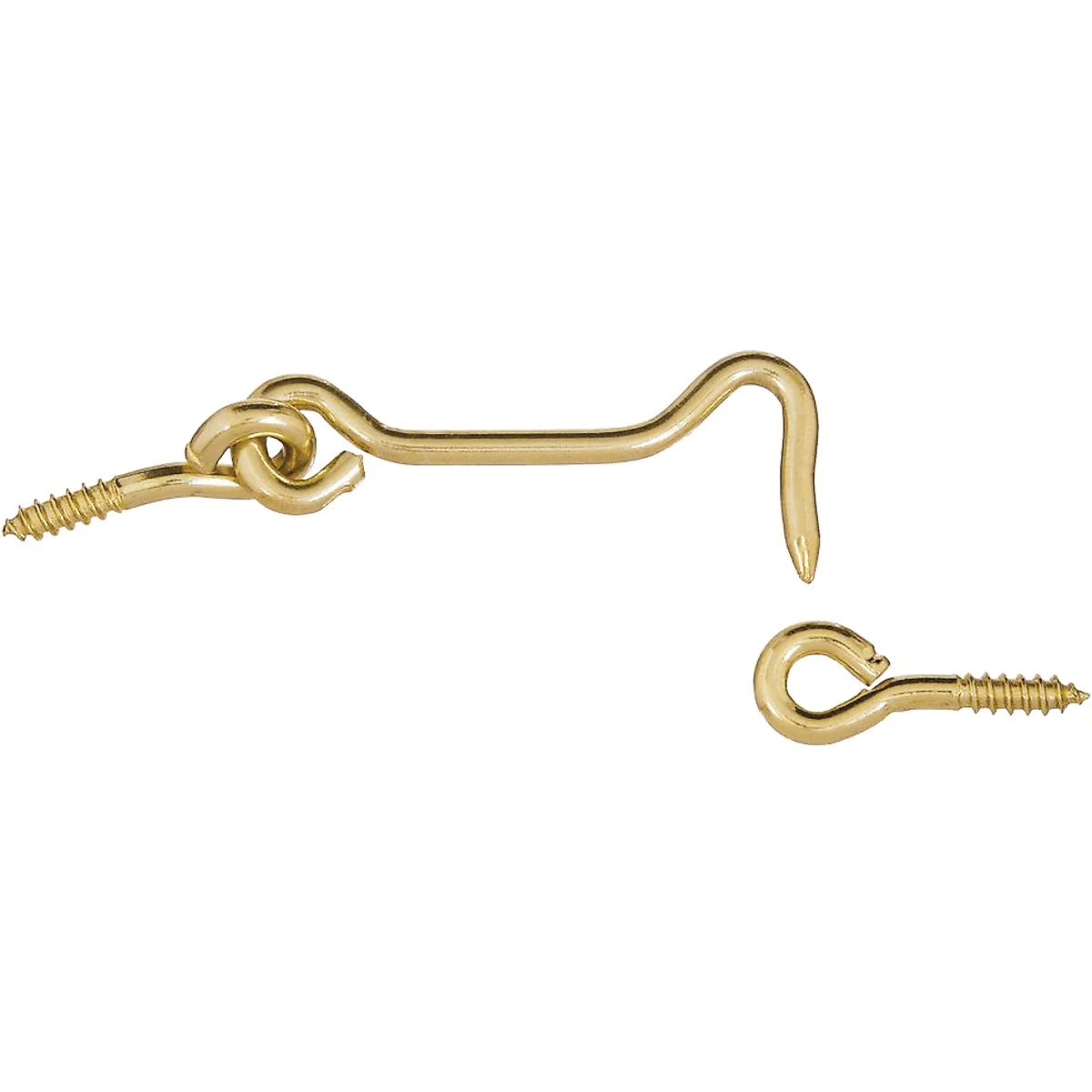 Expertly Made National Solid Brass 2-1 2 In. Hook Eye Bolt