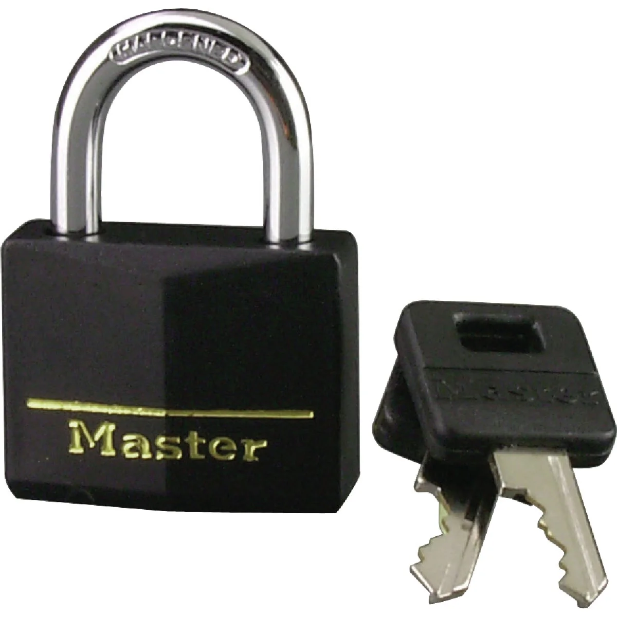 Practical Master Lock 1-9 16 In. Black Covered Keyed Different Padlock Breathable