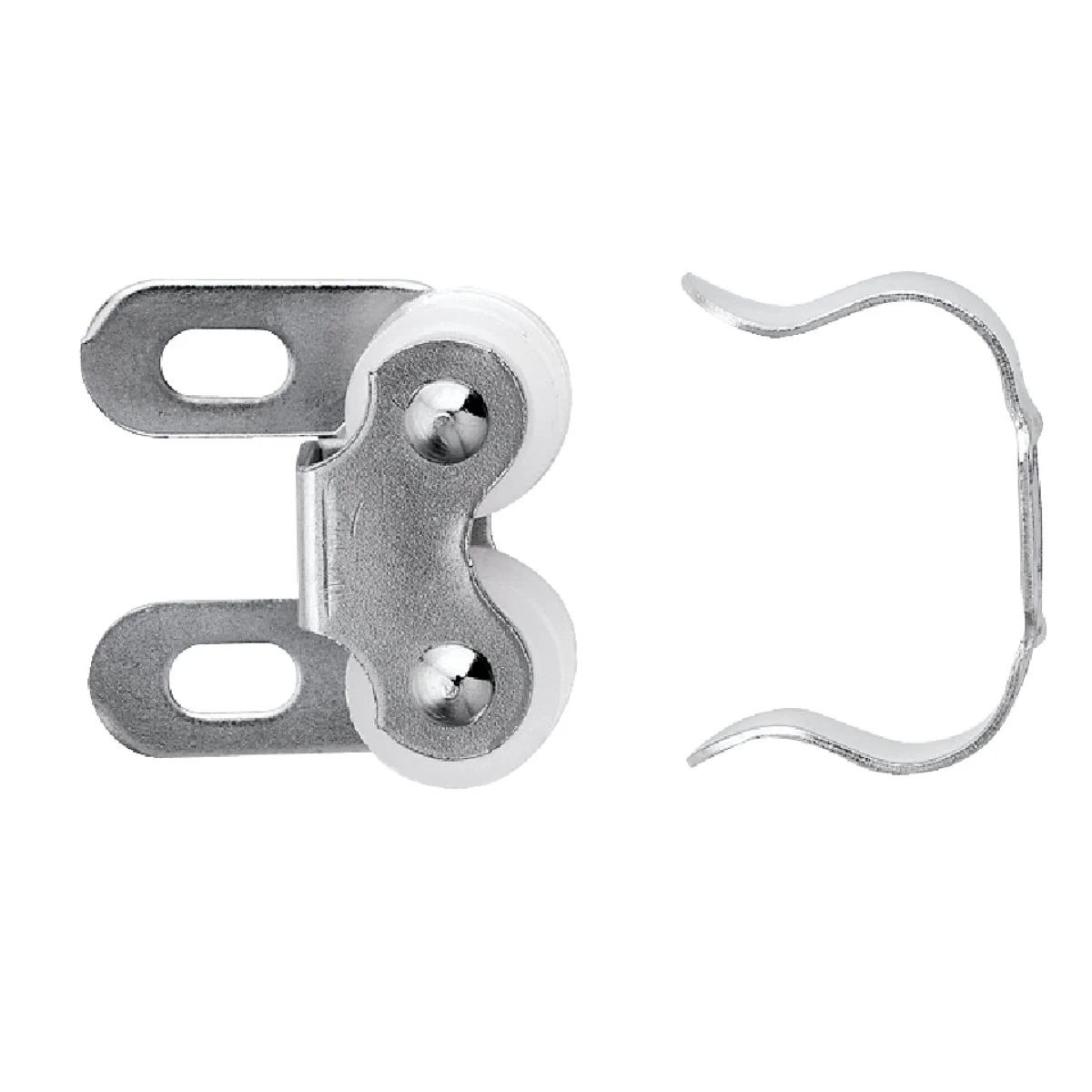 Solid Amerock Nickel Plated Double Roller Catch Modern