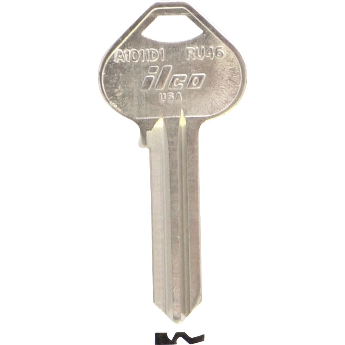 Reusable ILCO Russwin Nickel Plated File Cabinet Key RU46 10-Pack Fine