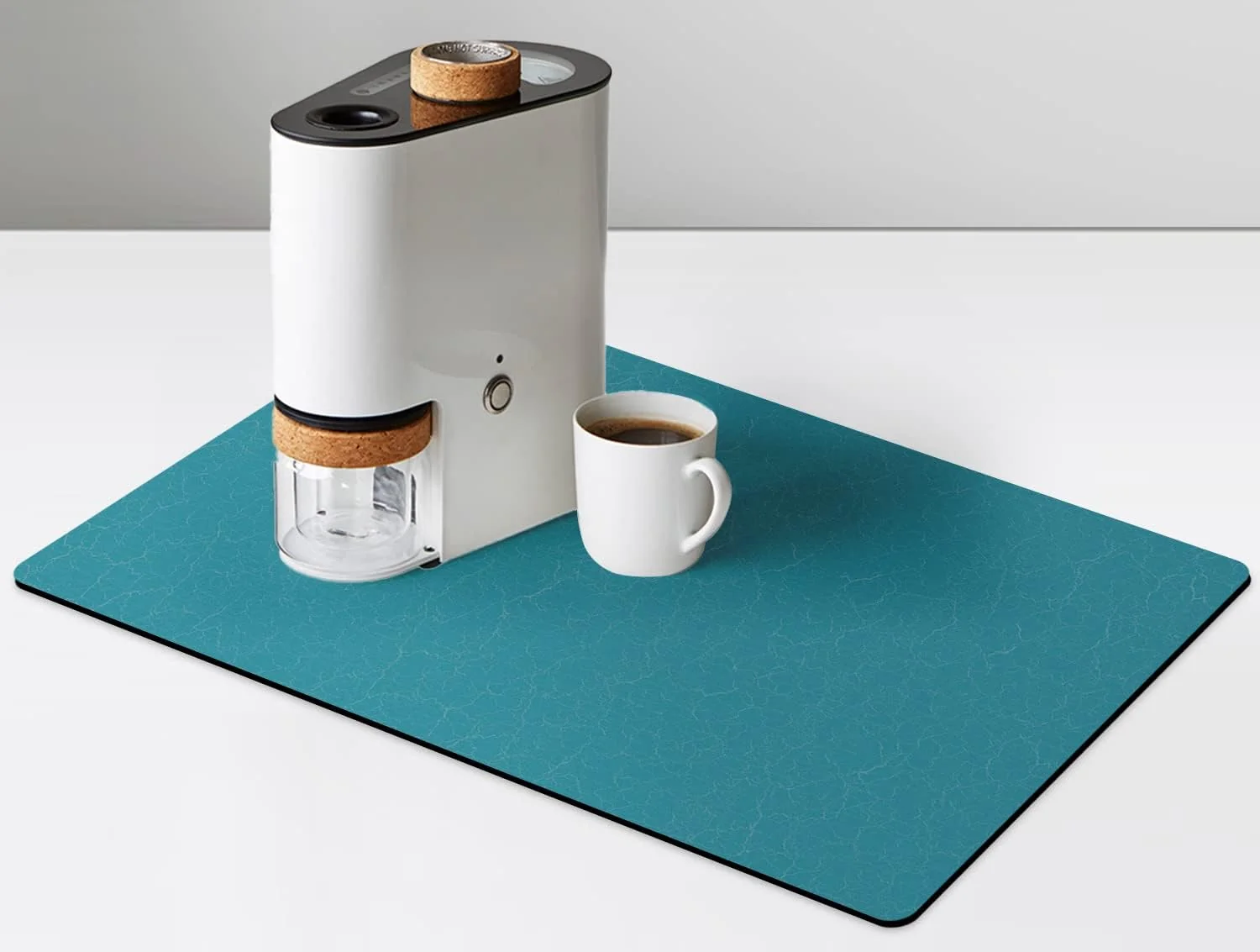 Fashionable Golener Coffee Mat – Hide Stain Rubber Backed Absorbent Dish Drying Mat for Kitchen Counter- Bar Accessories Fit Under Coffee Maker Machine Cafe Pot Next-Generation