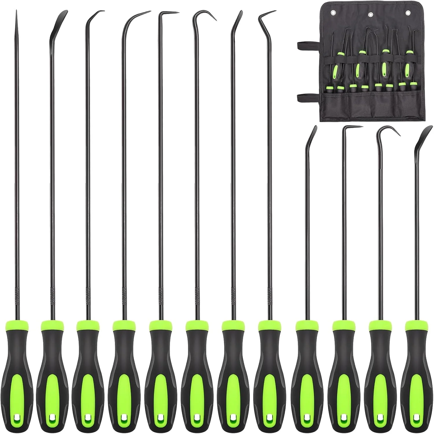 Fine Crafted 12PCS Automotive Hook and Pick Tool Set Long Mini Precision Puller Remover Tool Kit for Auto O-Ring Seal Gasket Removal Modern