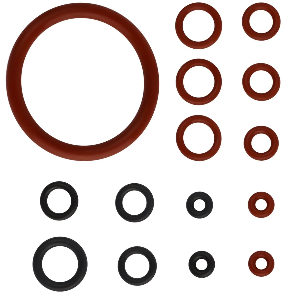 Contemporary 60Pcs Coffee Machine O Loop Seal Kit Silicone O-Ring Seal Parts Watertight O Ring Seal Washer Gaskets for Espresso Machine Different High-End