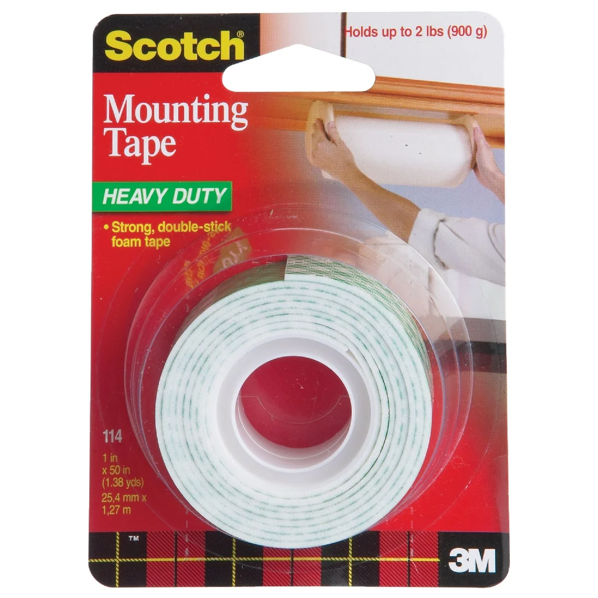 Fast 3M Scotch 1 In. x 55 In. Indoor Double-Sided Mounting Tape 5 Lb. Capacity Elegant