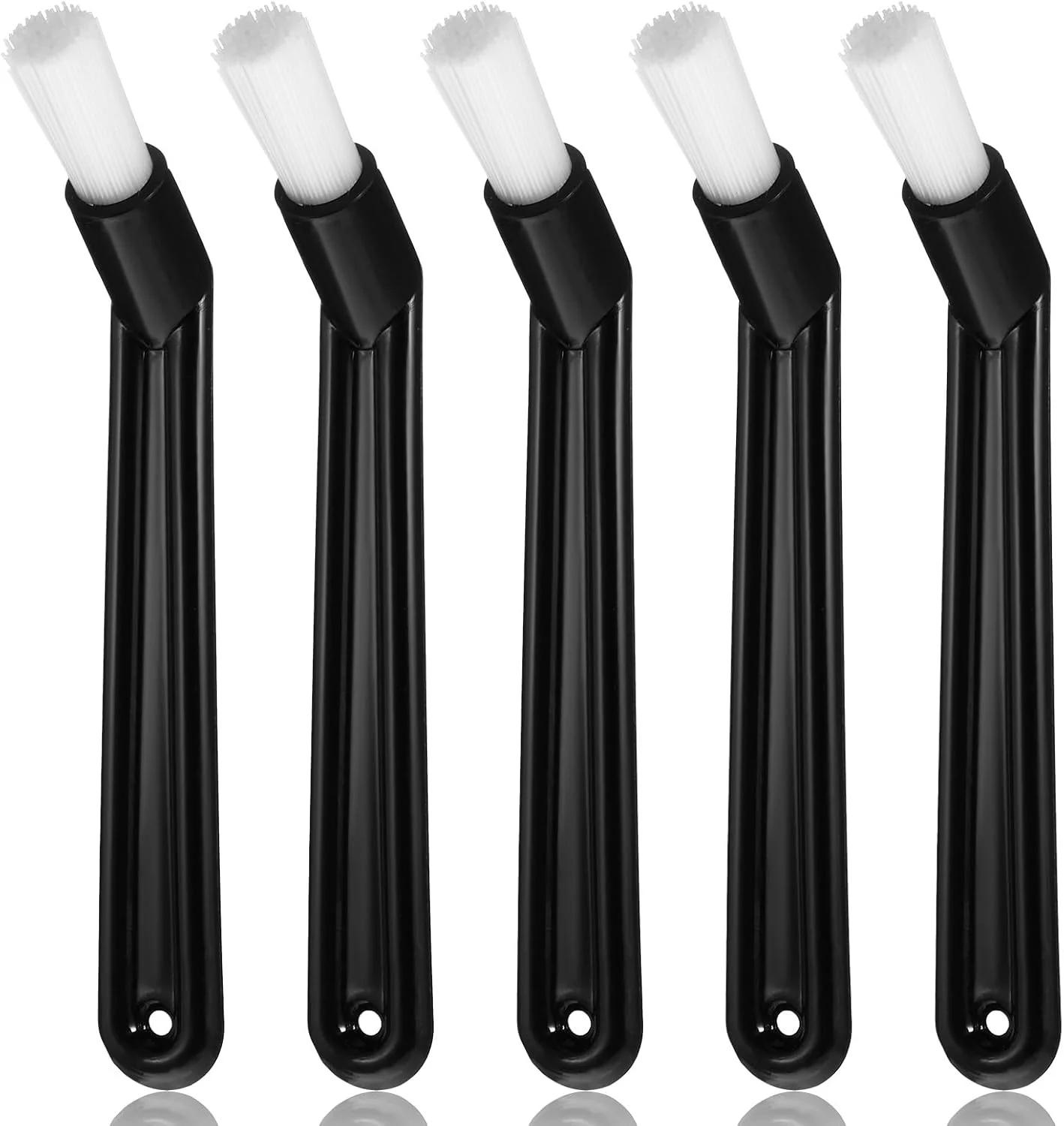 Crafted 5 PCS Espresso Machine Brush 6 Length Nylon Head Espresso Brush Coffee Cleaning Brushes Black Coffee Grinder Brushes for Cleaning Espresso-Machines Top-Quality