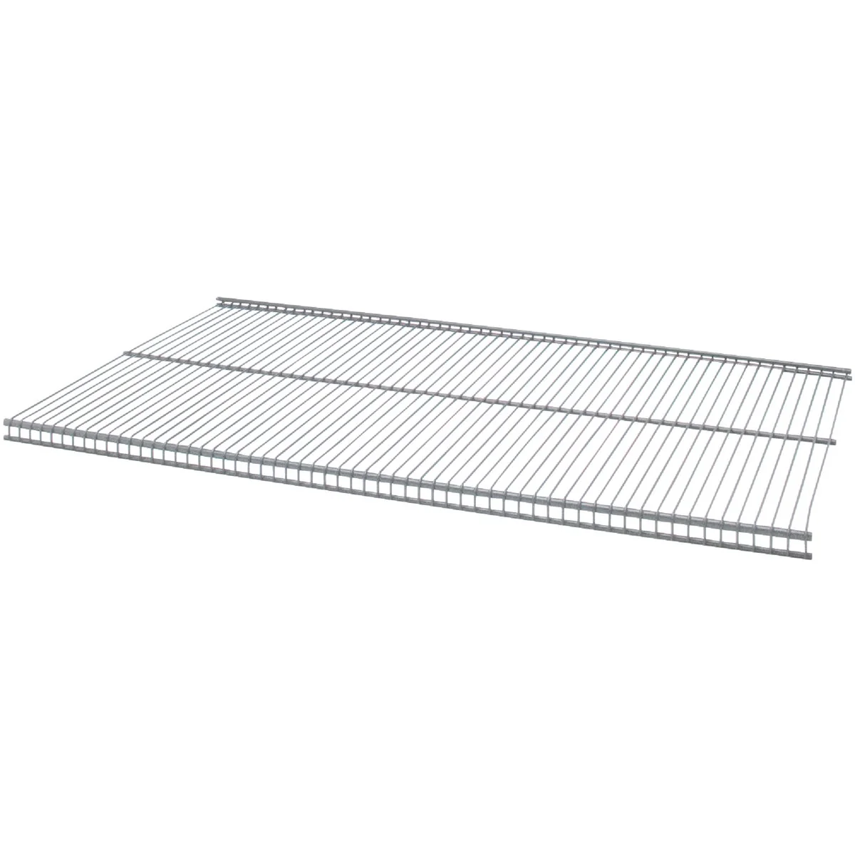 Next-Generation Organized Living domRail 3 Ft. W. x 12 in. D Profile Ventilated Closet Shelf Nickel Breathable
