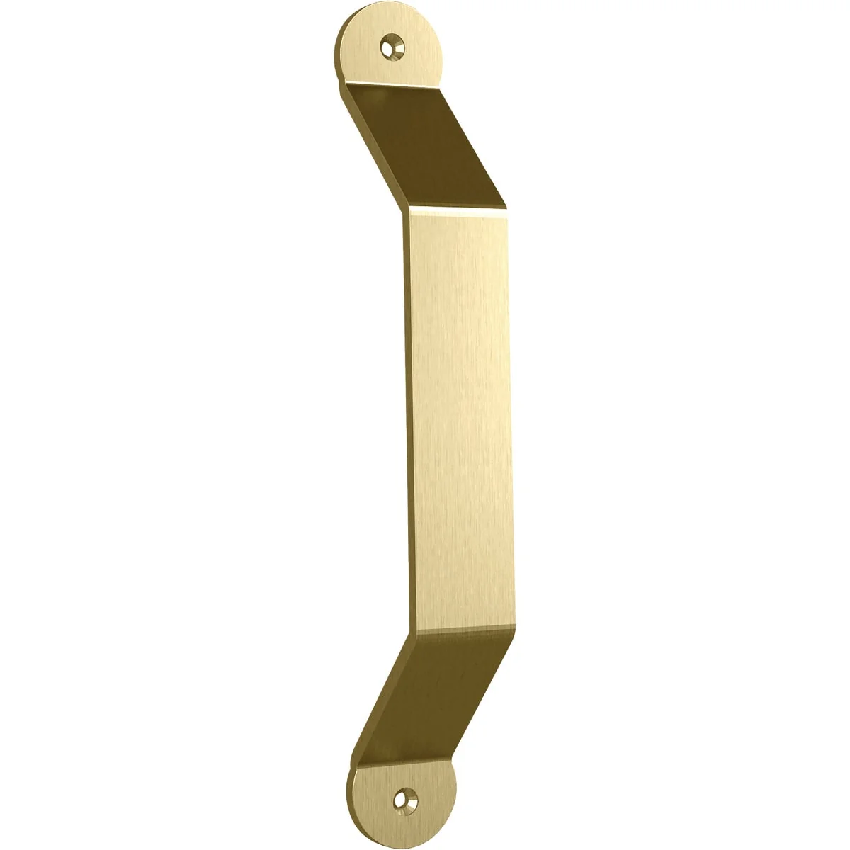 Innovative National V1000 10 In. Brushed Gold Charleston Interior Barn Door Pull Reliable