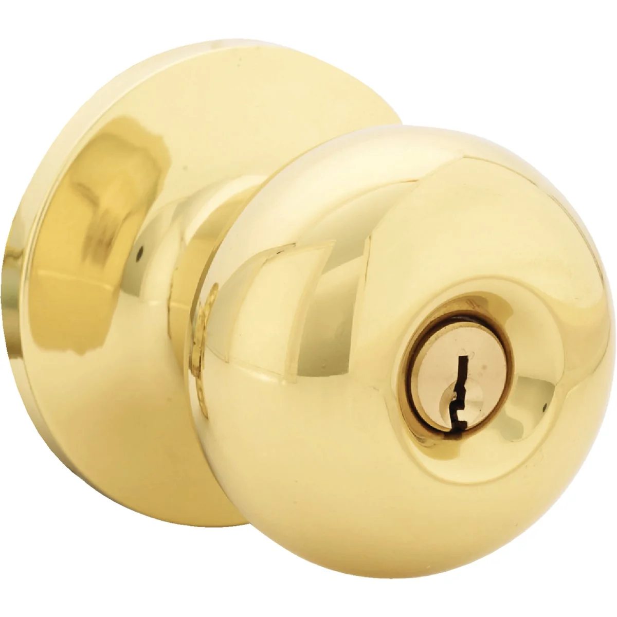 Lightweight Steel Pro Pollished Brass Entry Door Knob Original