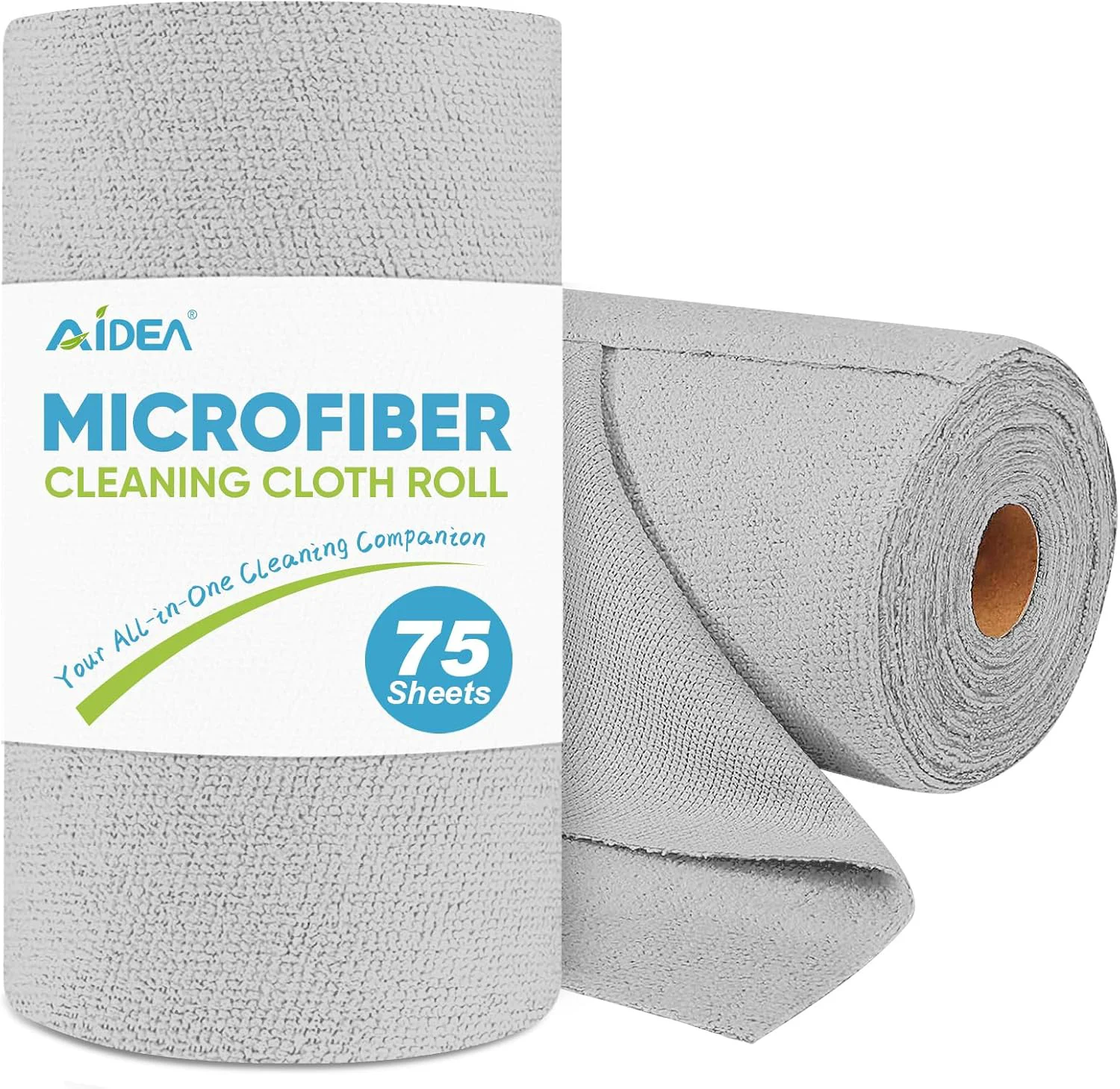 Verified AIDEA Microfiber Cleaning Cloth Roll-75PK Reusable Paper Towels 11.5×11.5 Fast