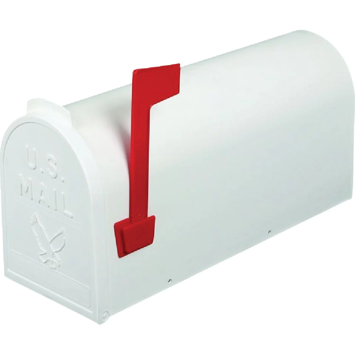 Easy-to-Use Parsons Medium White Plastic Post Mount Mailbox Reusable