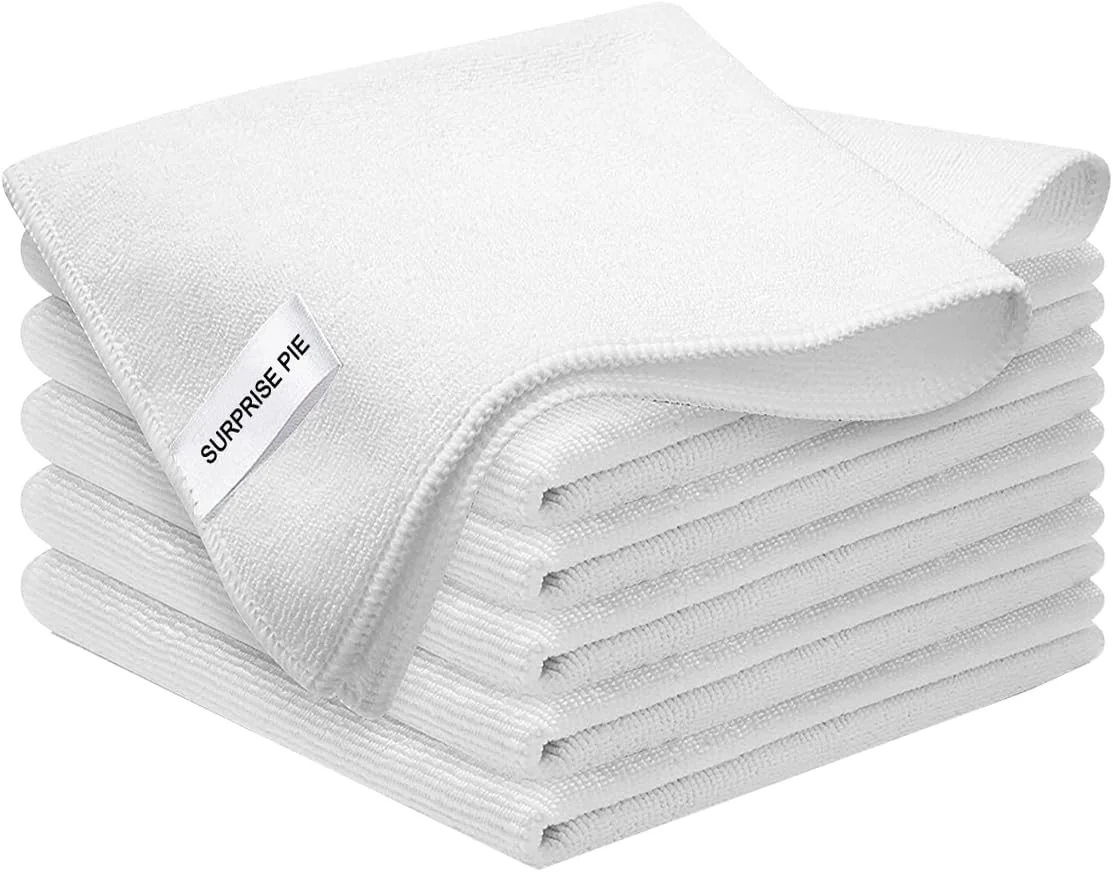 Fast Microfiber Cleaning Cloths Ultra Absorbent Lint Towels for Kitchen Glass Countertops Stainless Steel Car Care amp Household Cleaning Reusable Washable Rags 12 x 12 6 Pack
