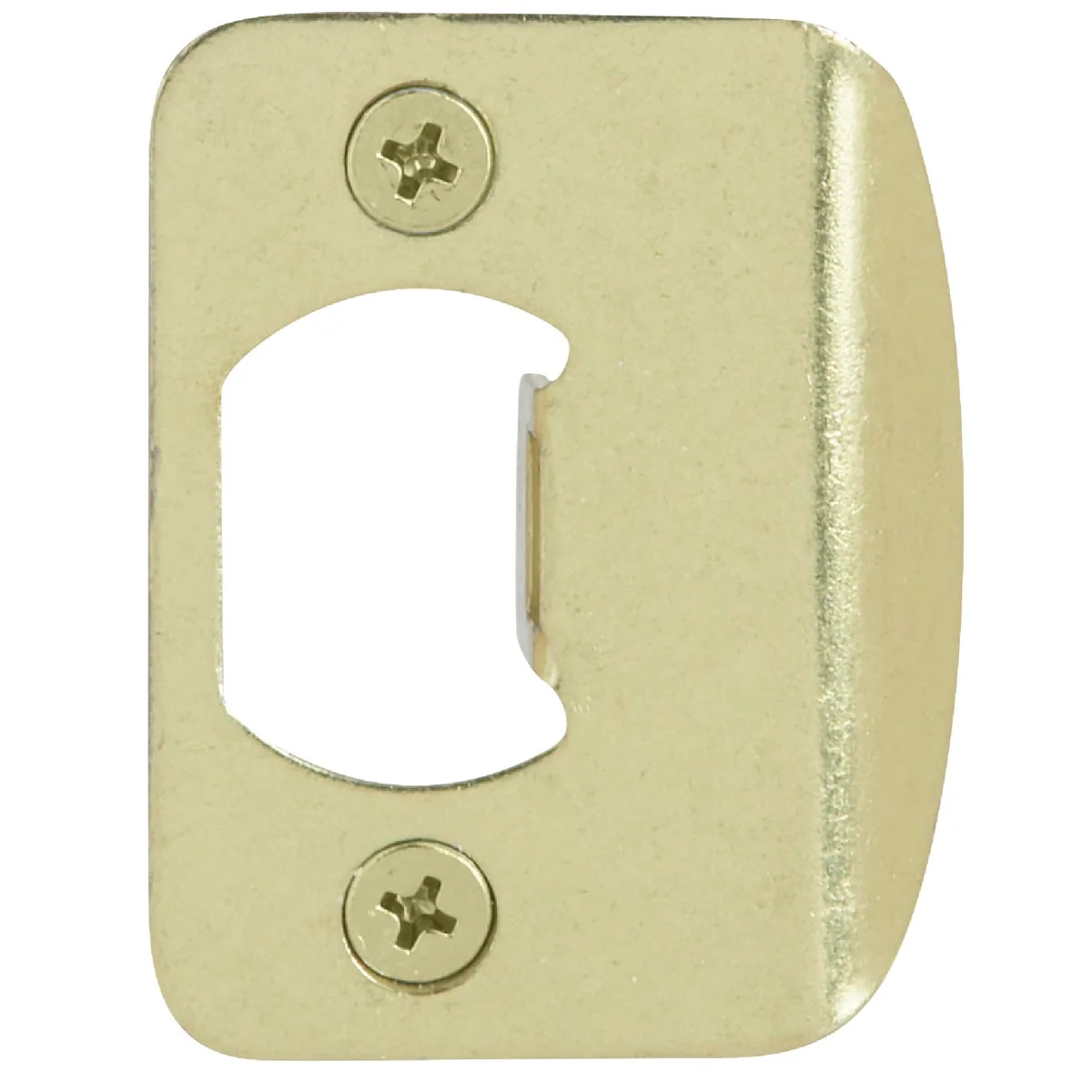 Original Design Kwikset Polished Brass Radius Strike Plate Smart