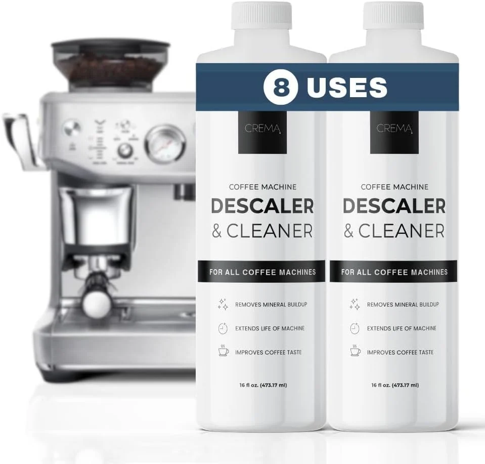 Effective Crema Coffee Products – Coffee Machine Descaler Cleaner – Compatible with All Machines – 32 fl oz 8 uses Lightweight