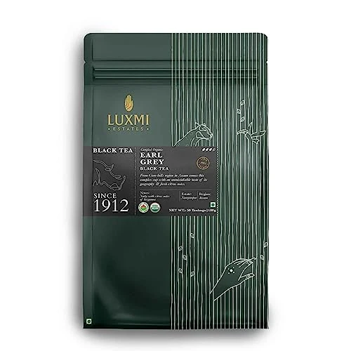 Solid Estates Garo Hills Organic Earl Grey Black Tea 50 Tea Bags 50 Count Professional