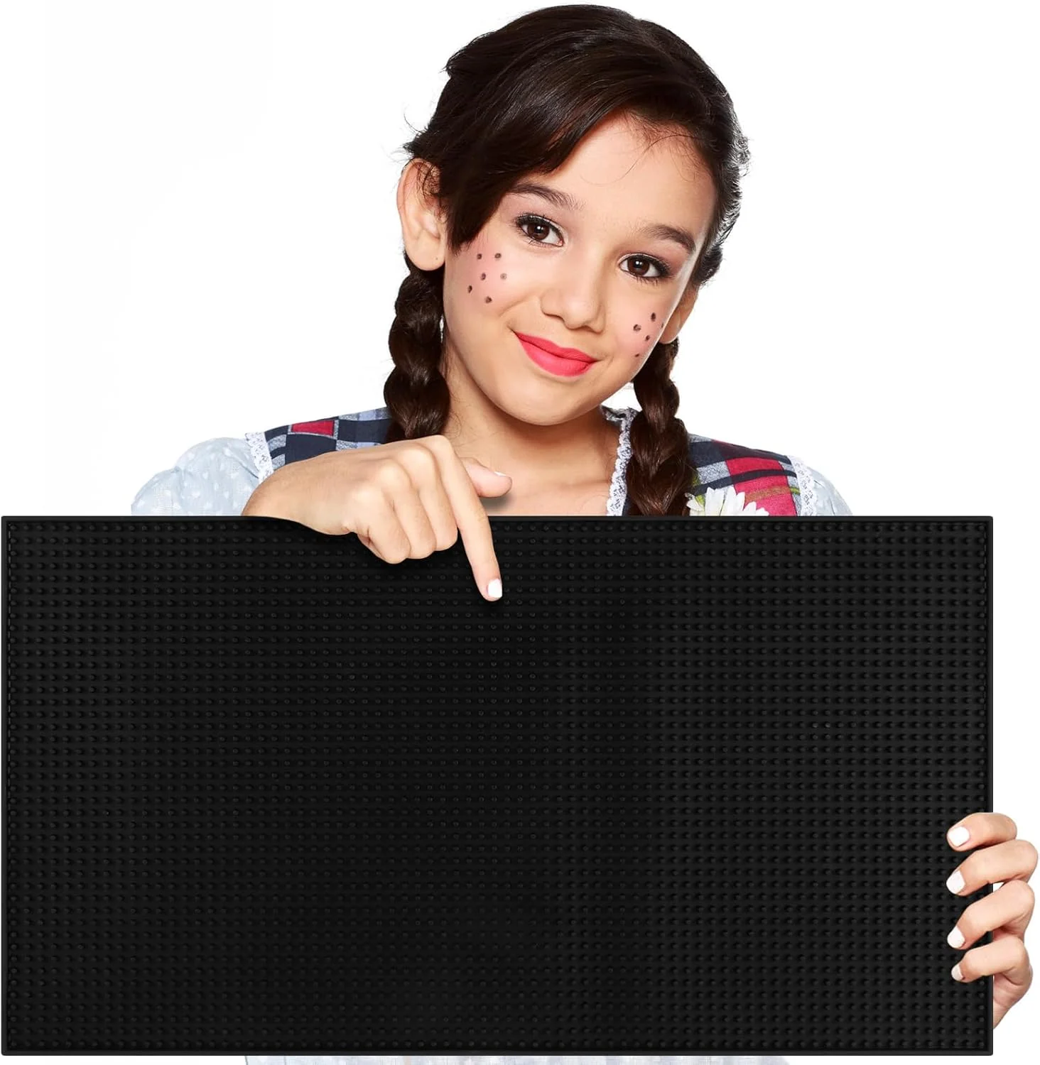 Premium Material Extra Large 28 inch by 16 inch Thick Rubber Service Bar Mat for Home Kitchen Counter Mat Bartender Bar Mat Dish Drying Mat 1 Pack Black Refined