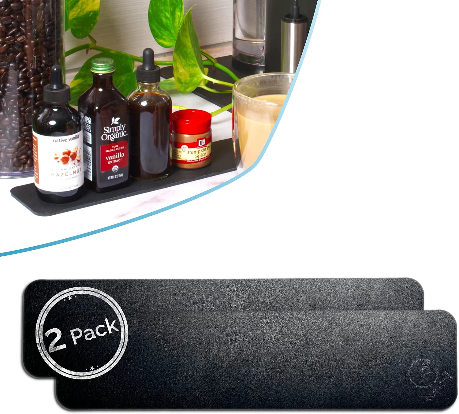 Responsible Ternal DripGuards Absorbent Counter Mat 2-Pack Waterproof Quick-Dry Coffee Bar Mat for Kitchen Sink amp Drink Station Non-Slip Spill-Proof Protector for Water Oil amp Syrup 3 x12in . Flexible