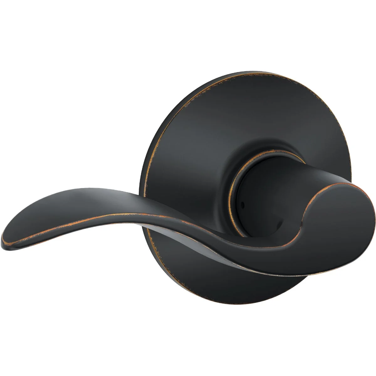 Carefully Designed Schlage Aged Bronze Accent Passage Door Lever Stylish