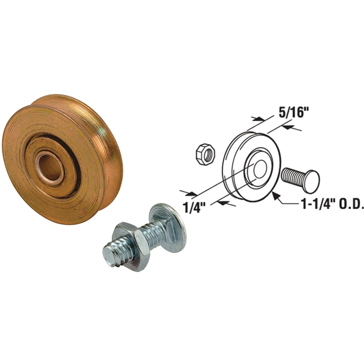 Artisan Prime-Line 1-1 4 In. Steel Patio Door Roller 2-Count Fine Crafted