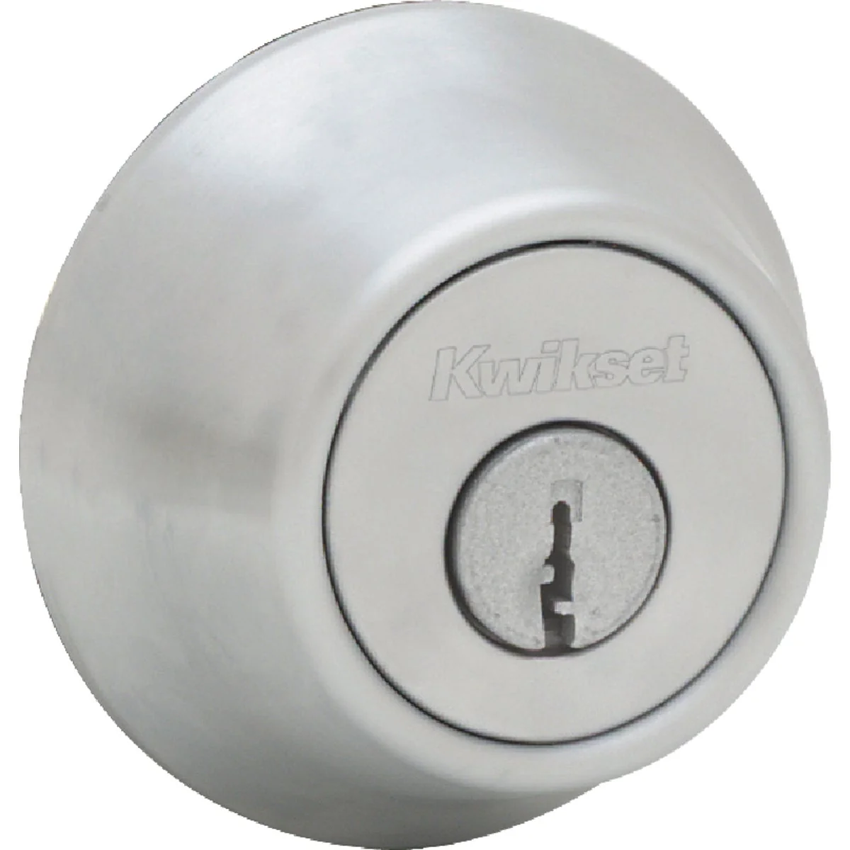 Trendy Kwikset Satin Chrome Adjustable Latch Single Cylinder Deadbolt Artisan