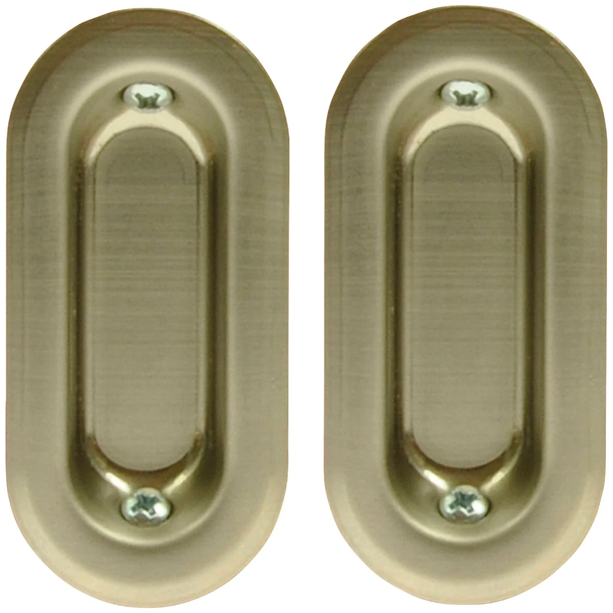 Casual Johnson Hardware Oval Flush Pocket Door Pull Smooth