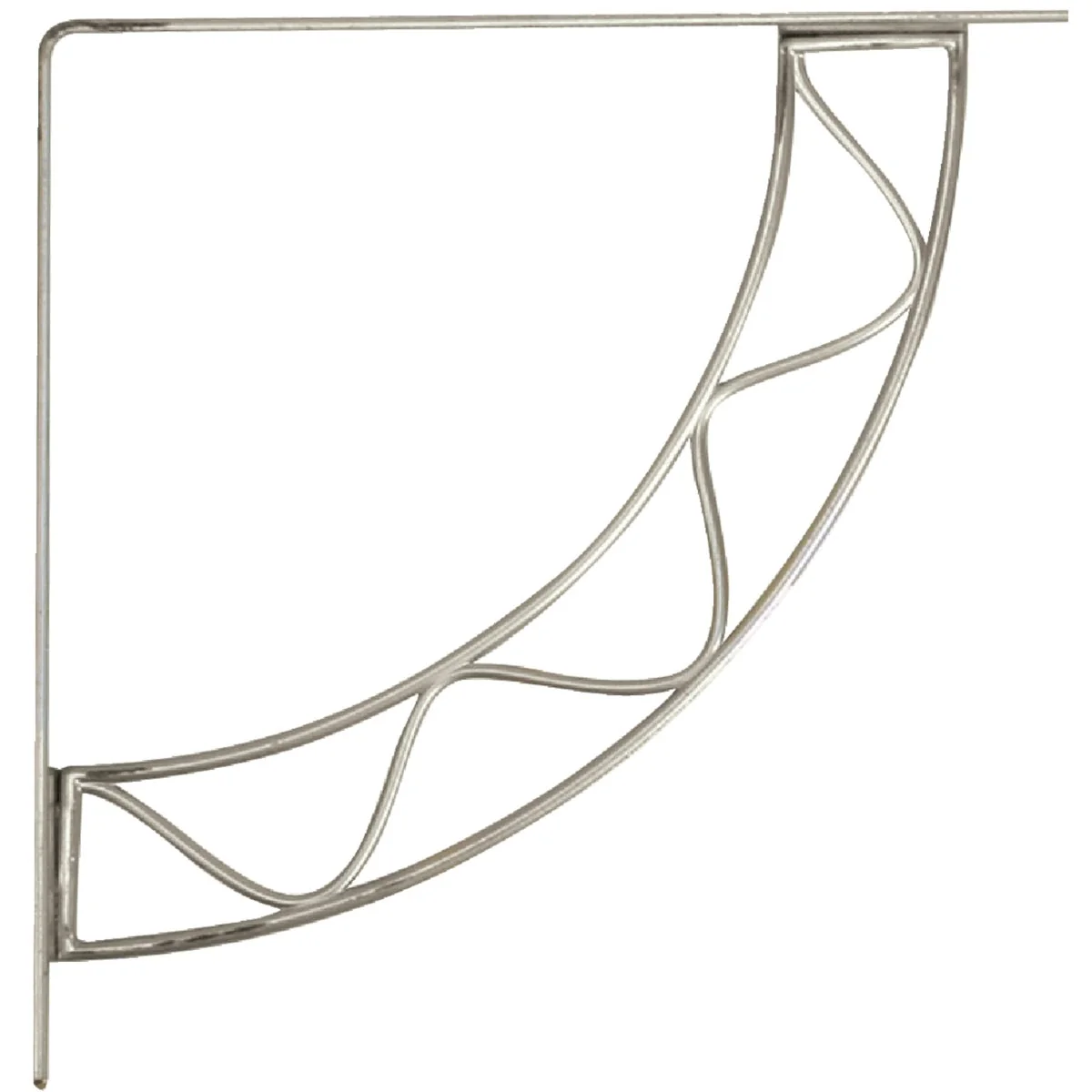 Effective Knape Vogt 200 Series Stockton 8 In. Satin Nickel Steel Shelf Bracket Sustainable