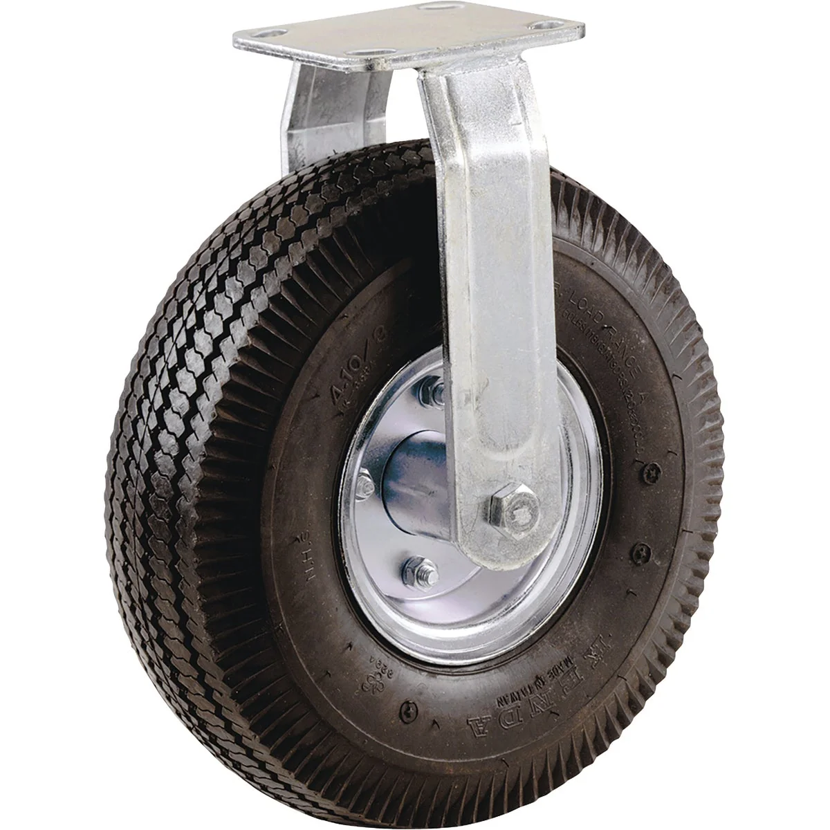 Traditional Shepherd 8 In. Pneumatic Rigid Plate Caster User-Friendly