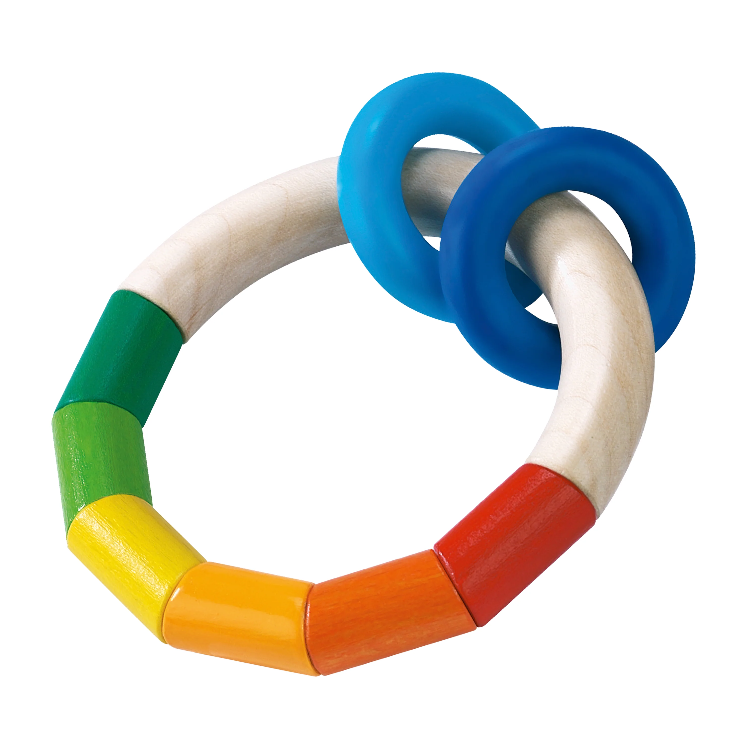 Premium HABA Kringelring Wooden Baby Rattle Enhanced