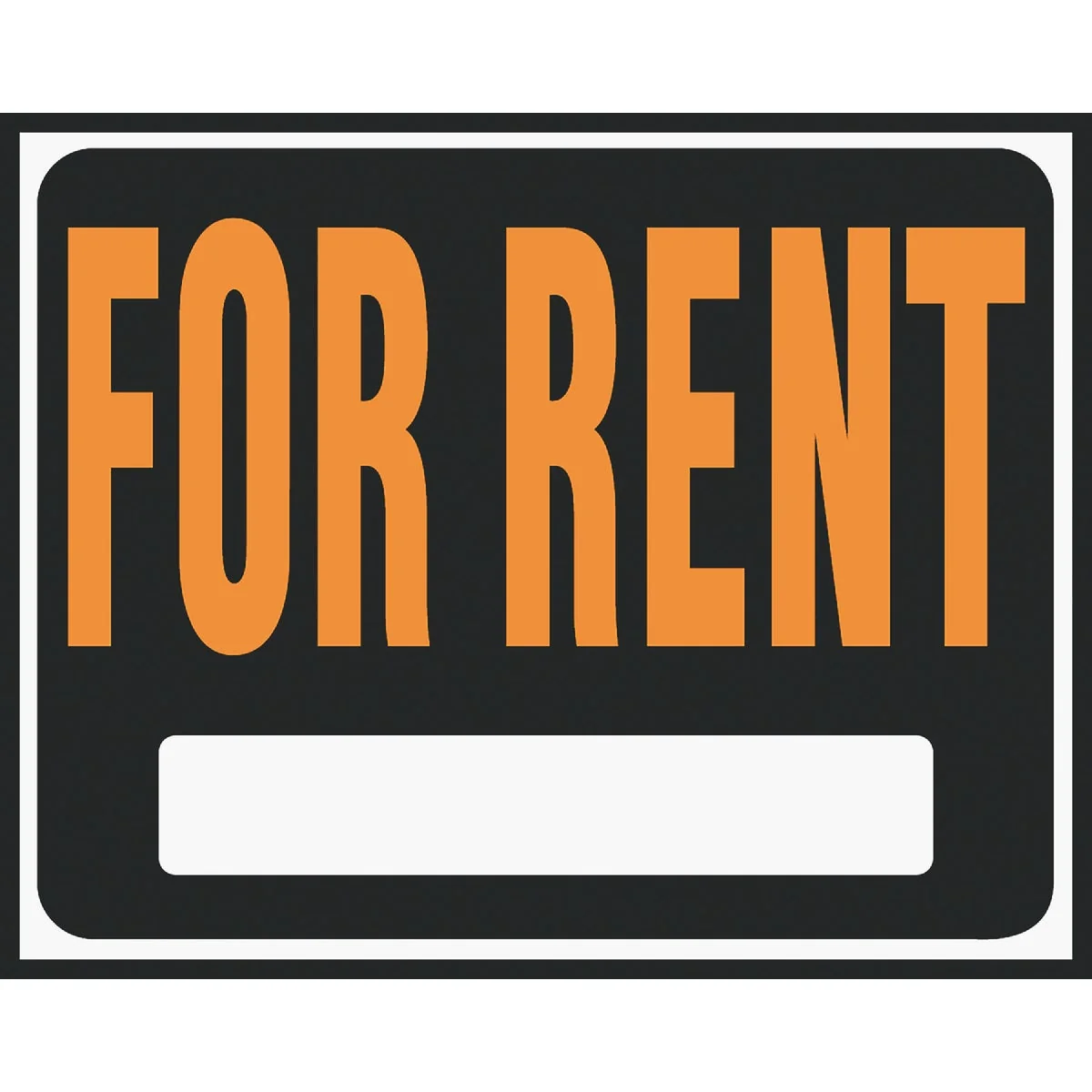 Elite Hy-Ko Heavy Gauge Plastic Sign For Rent Casual
