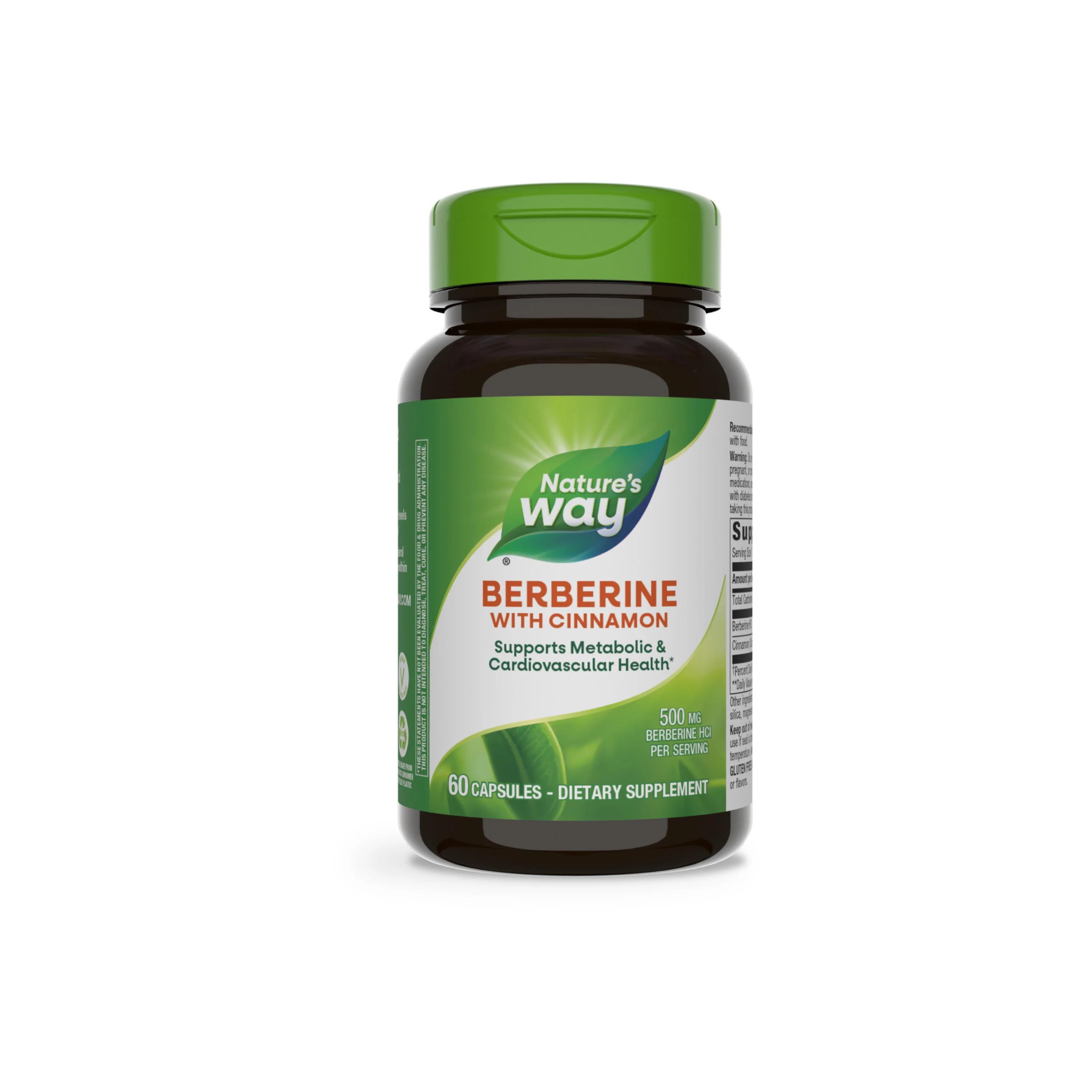 Original Design Nature’s Way Berberine with Cinnamon Supports Metabolic Cardiovascular Health Flexible