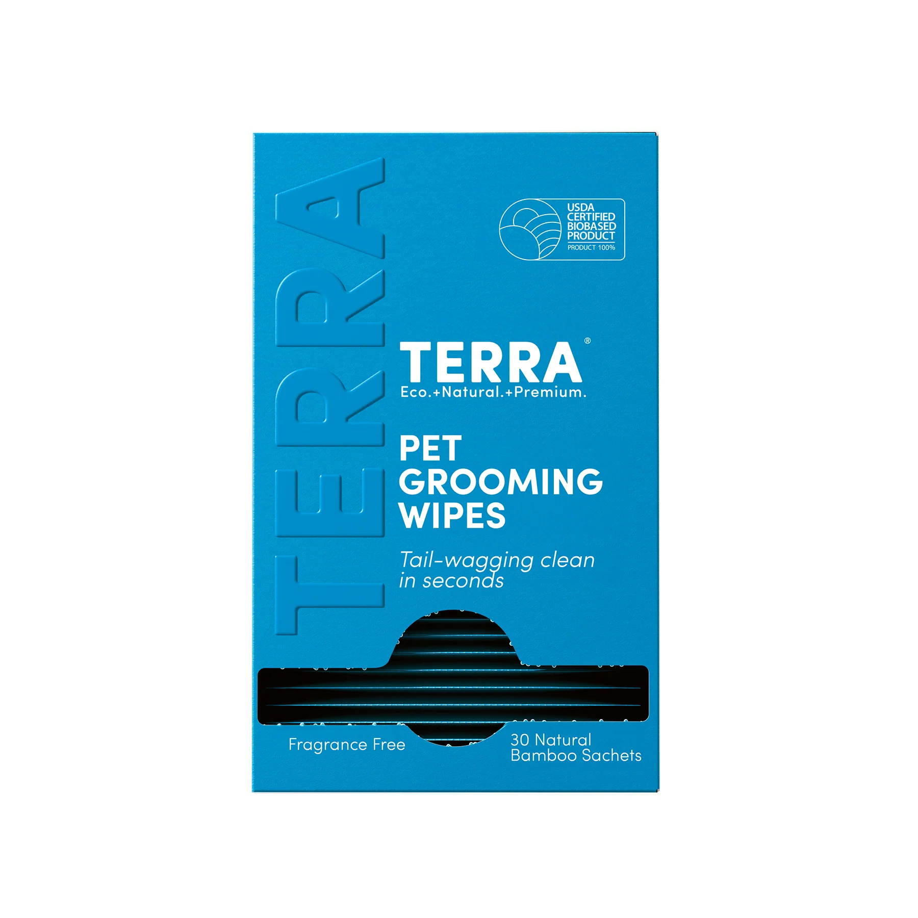 Breathable Terra Pet Grooming Wipes Fragrance Gentle Hydrating Individually Wrapped Fashionable