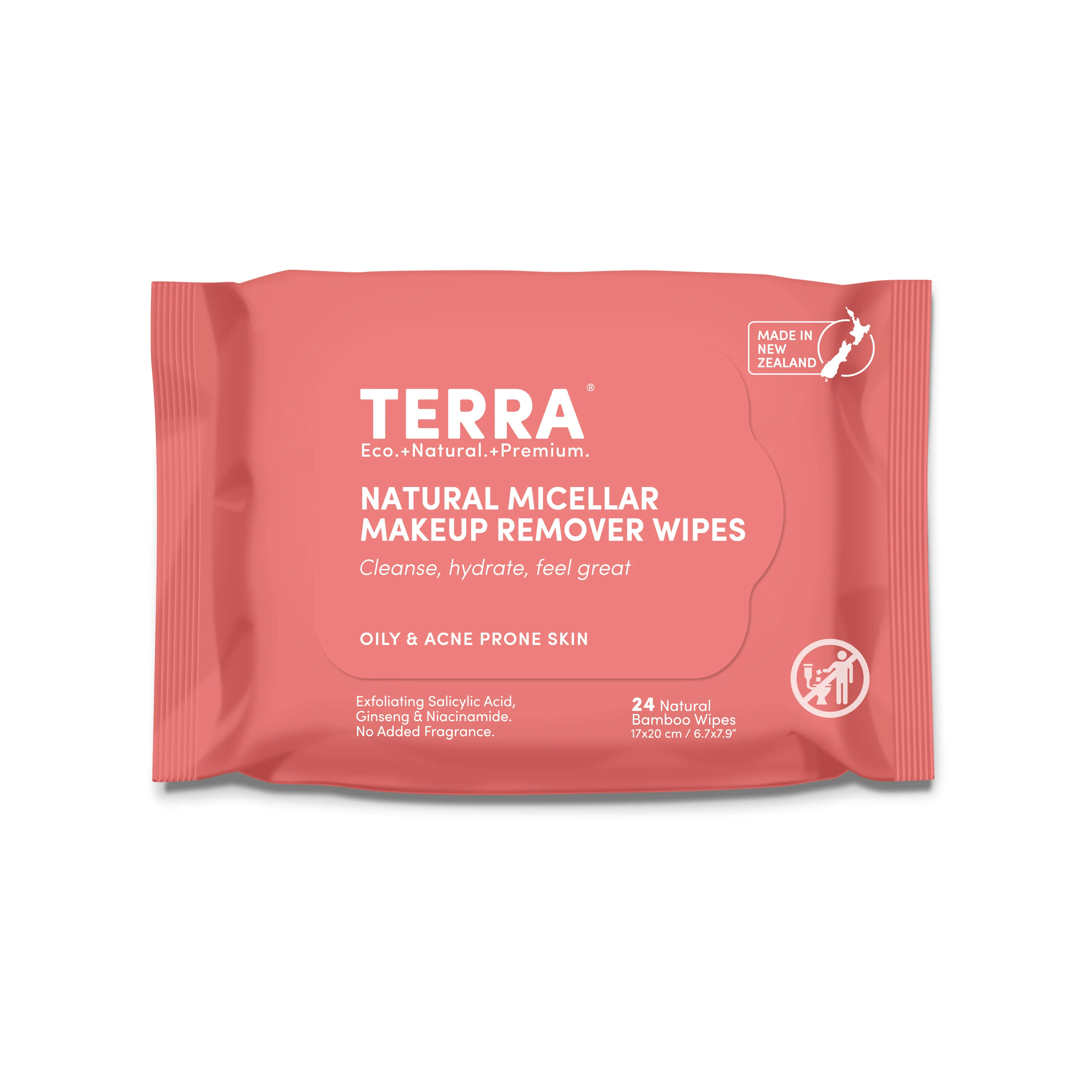 Exceptional Terra Hydrating and Cleansing Micellar Makeup Remover Wipes – Oily and Acne Prone Skin Luxury