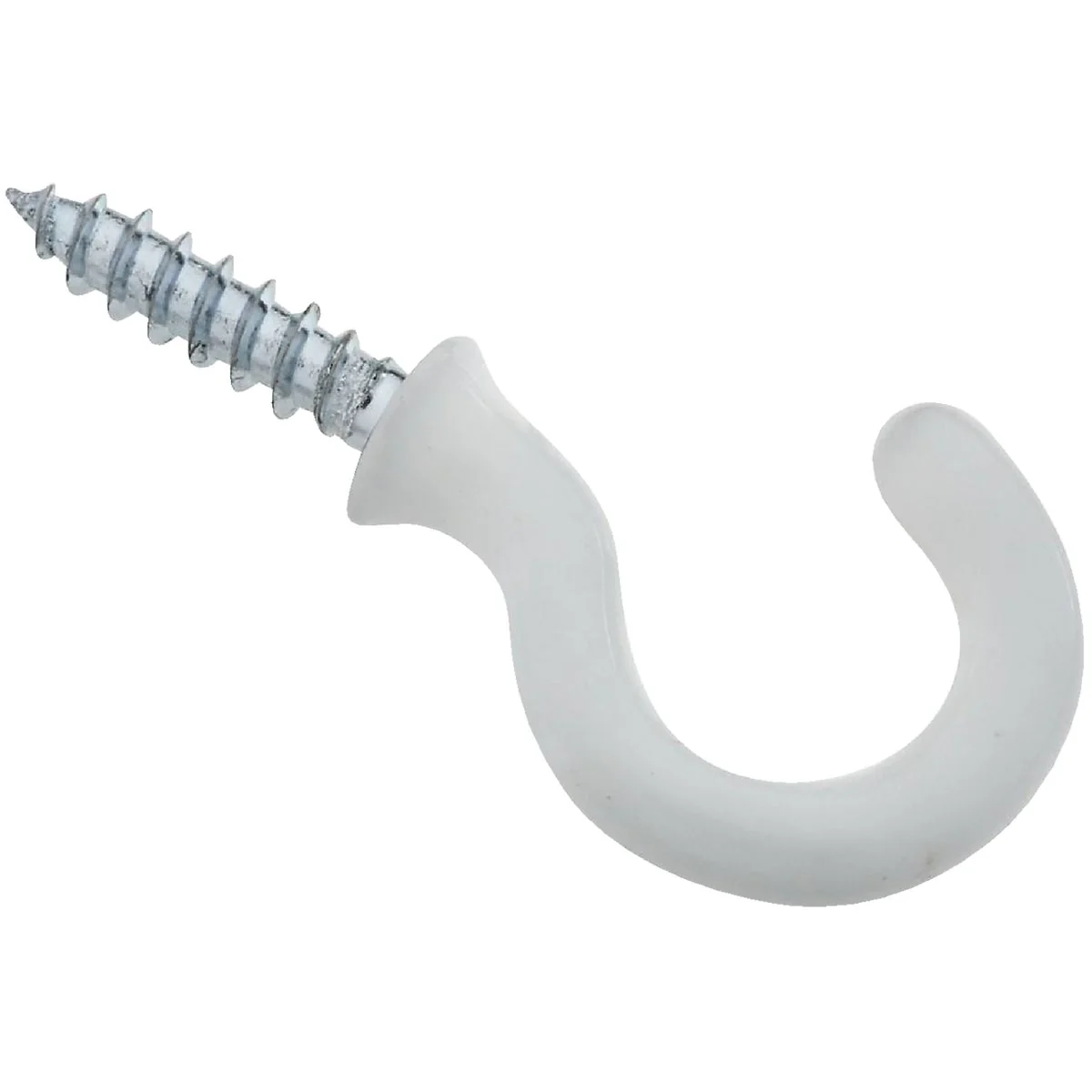Natural National 3 4 In. White Vinyl Cup Hook 50 Count Superior
