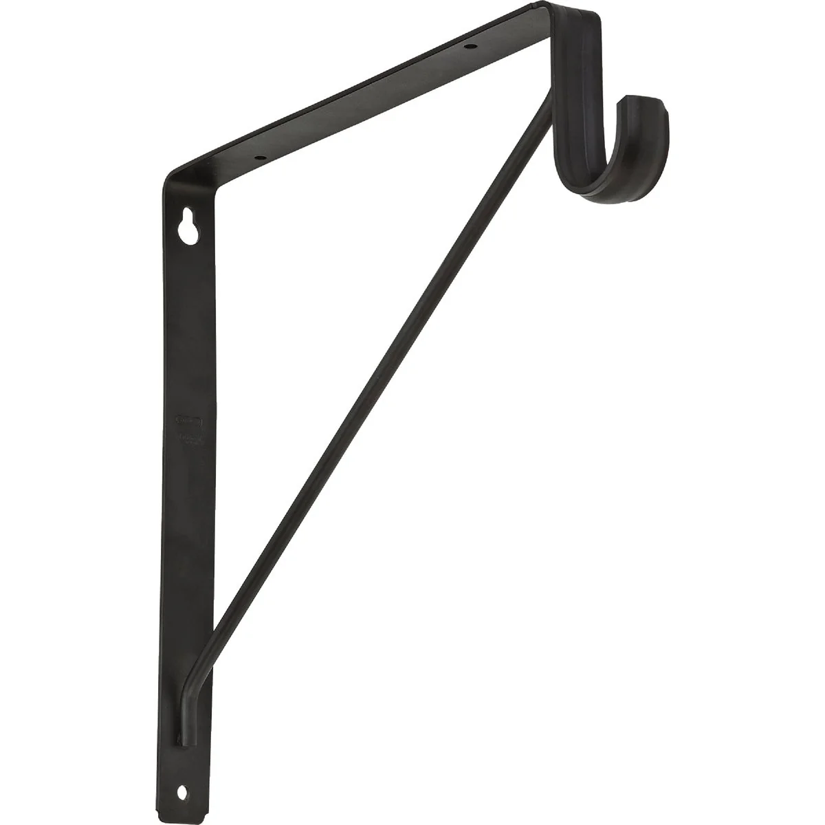 Traditional Stanley Home Designs 12-5 8 In. H. x 11 In. D. Shelf Rod Bracket Oil Rubbed Bronze Flexible